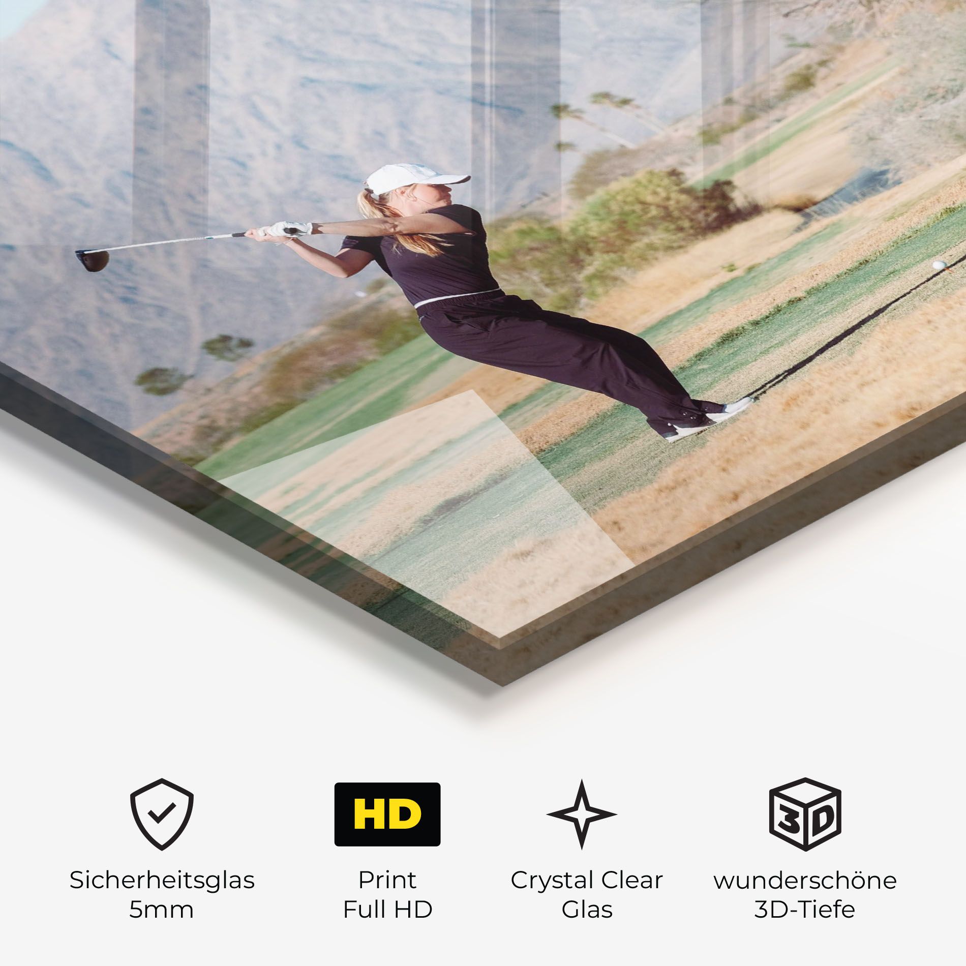 Golf Player Woman mockup 3