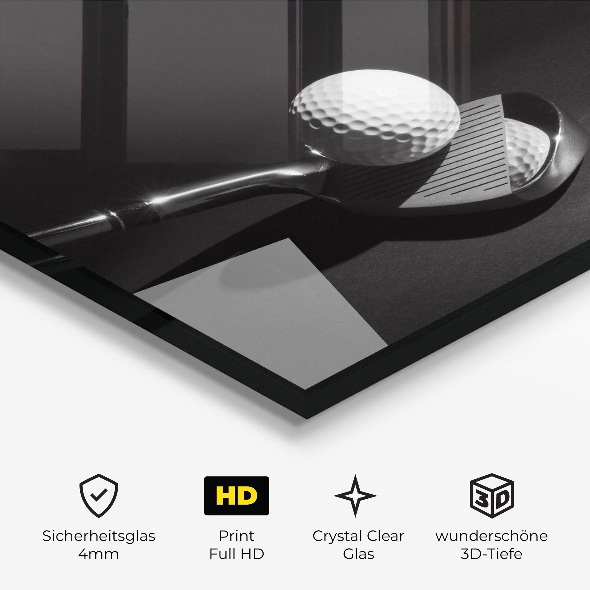 Glasbild Golf Equipment mockup 3