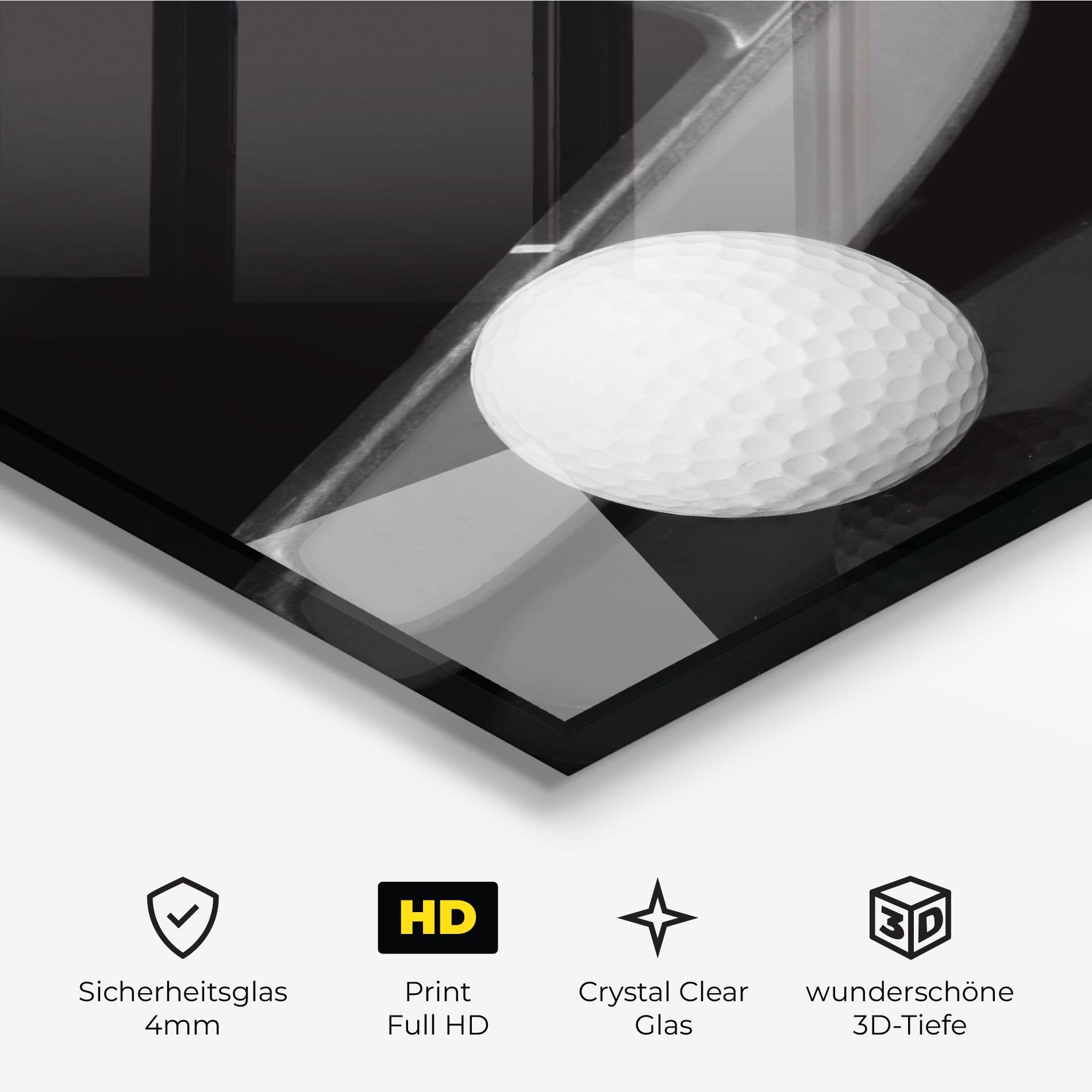 Glasbild Golf Putter Head mockup 3