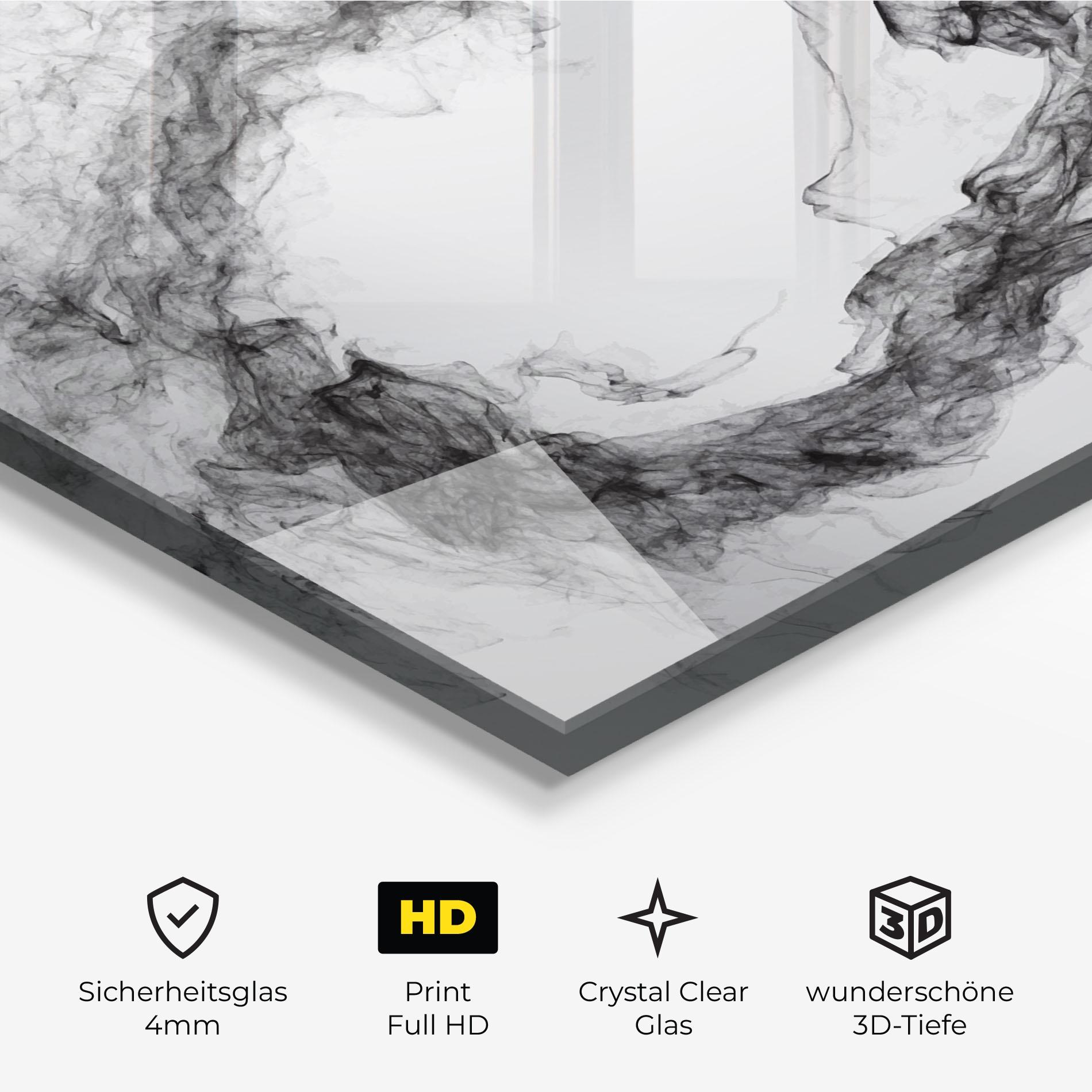 Glasbild Golf Smoke mockup 3