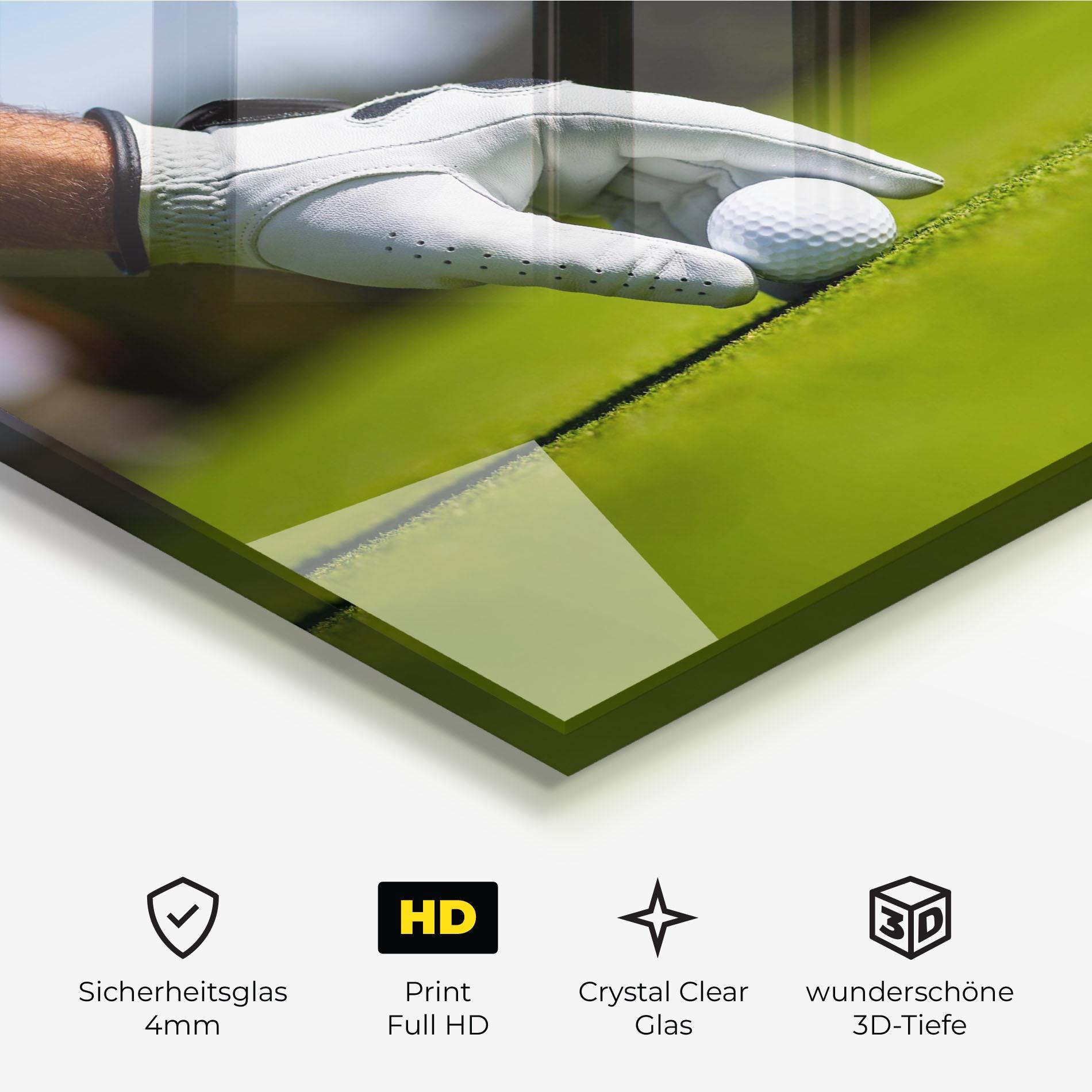 Glasbild Golfer Man mockup 3