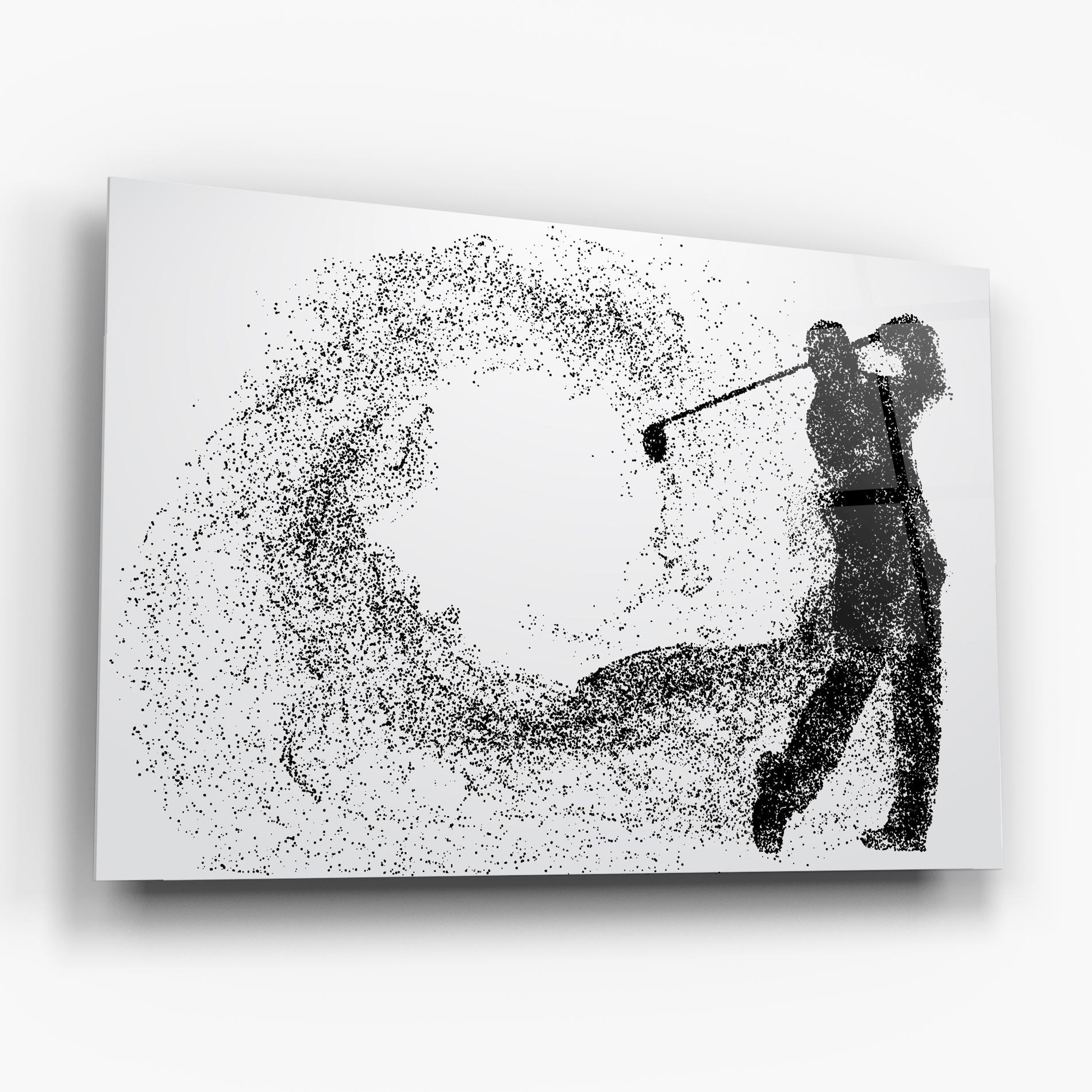 Glasbild Golf Man mockup 6