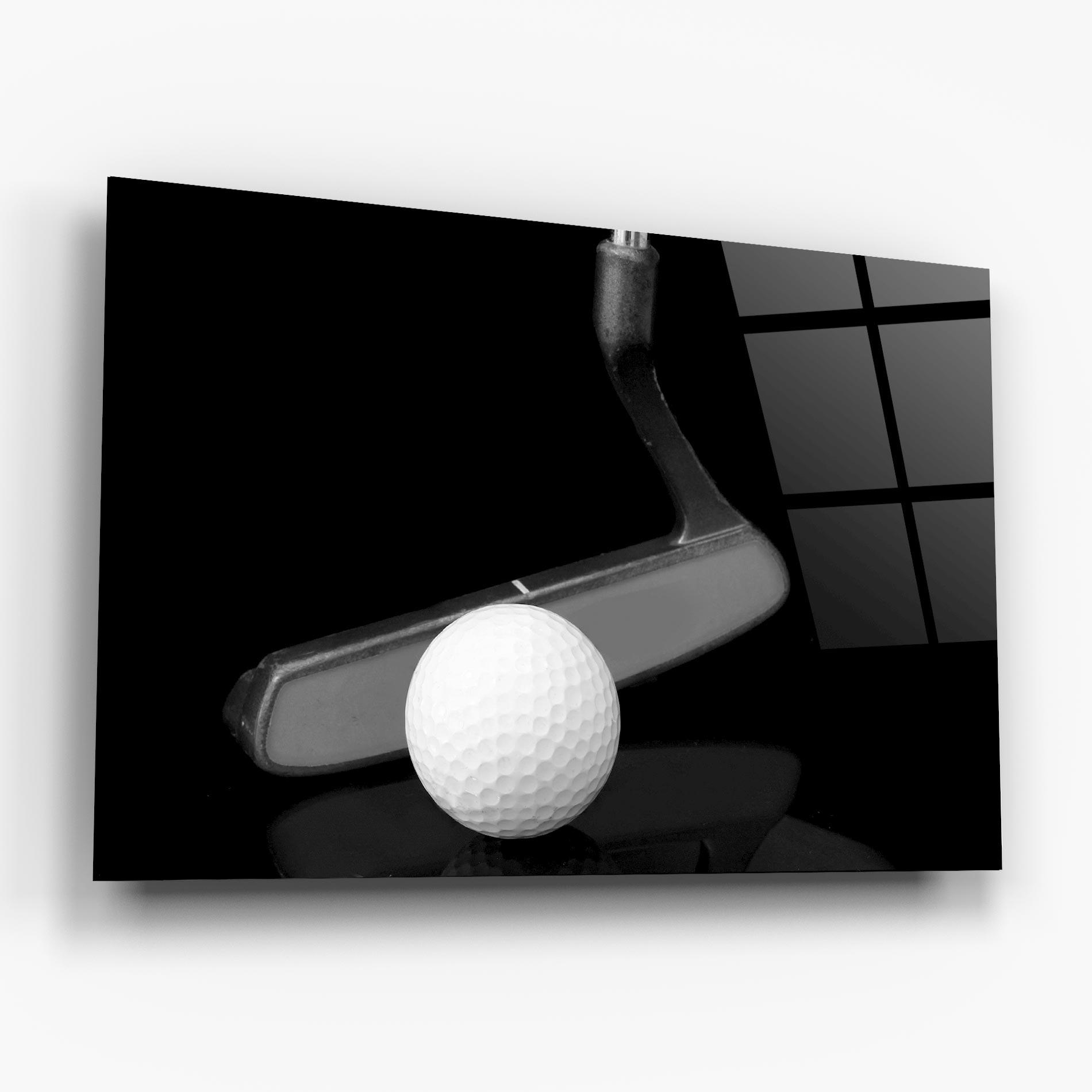 Glasbild Golf Putter Head mockup 6