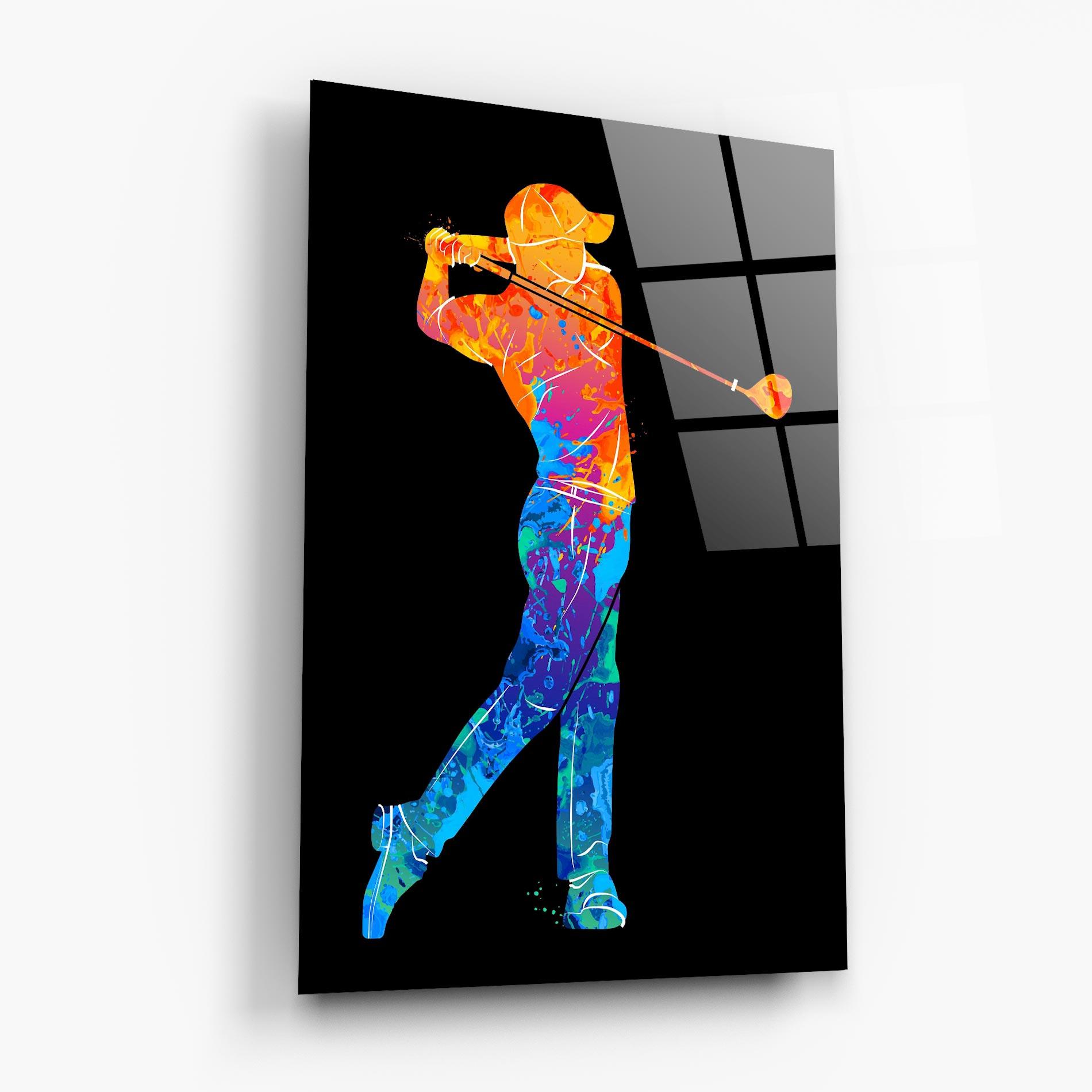 Glasbild Color Mix Golf mockup 6