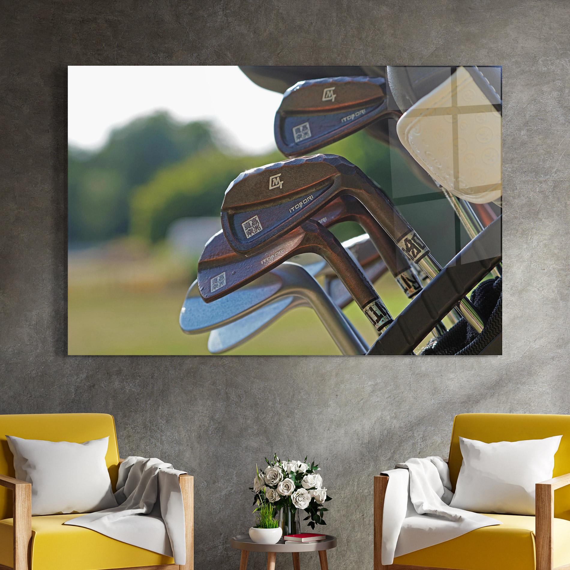 Glasbild Brown Golf Club mockup 4