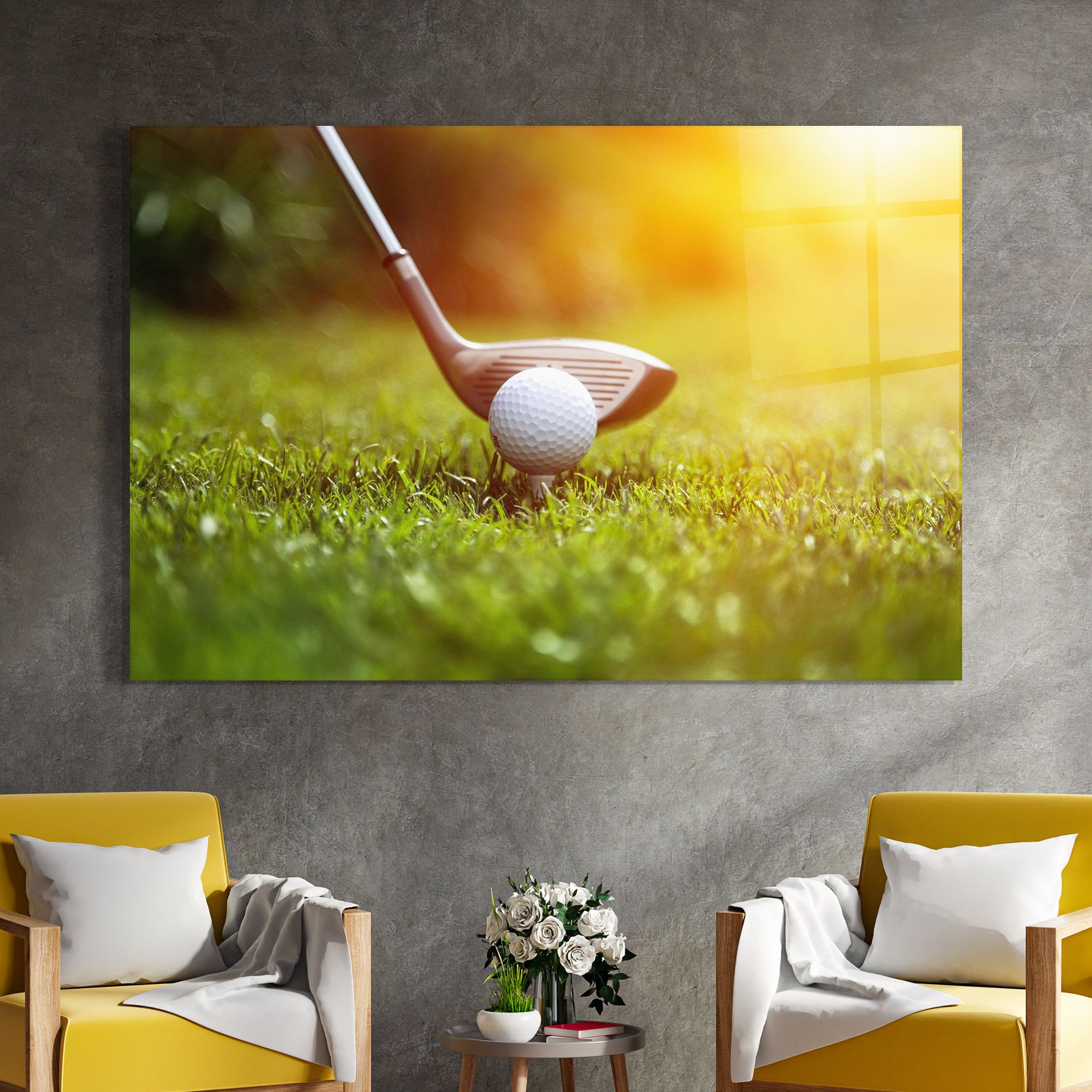 Close Up Golf Ball mockup 4