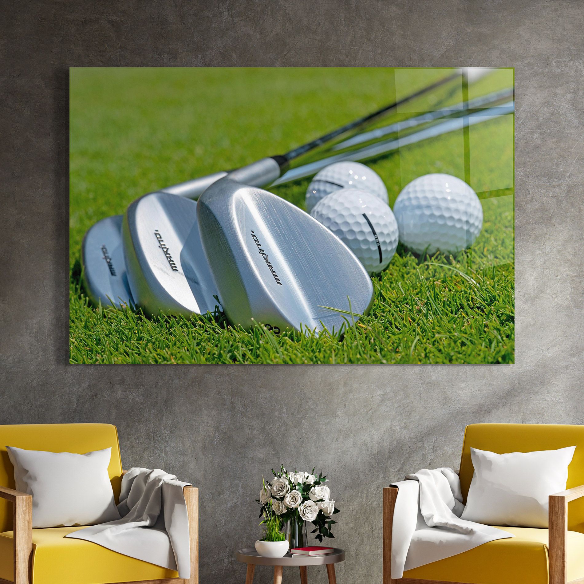 Golf Club On Grass mockup 4