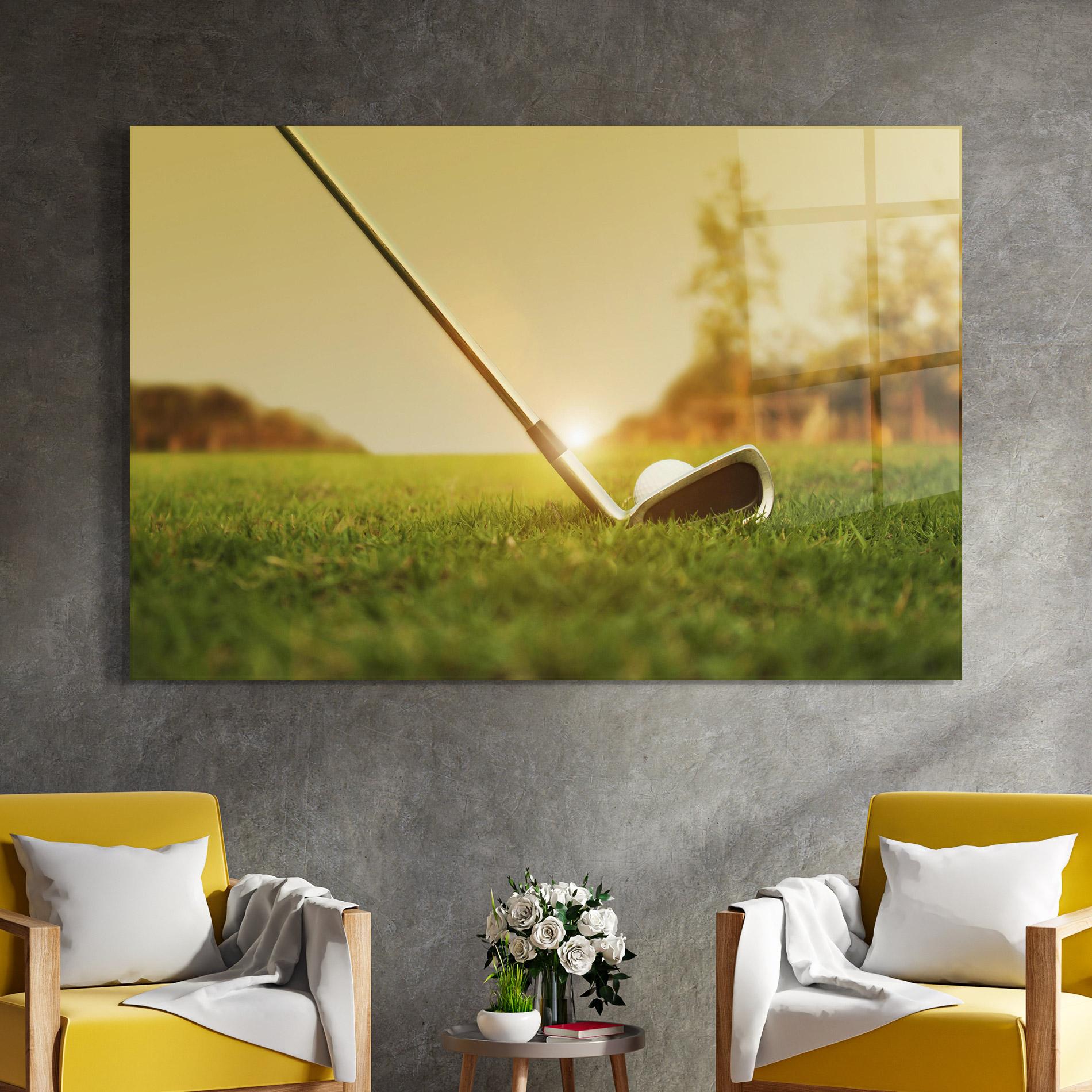 Glasbild Golf Course mockup 4
