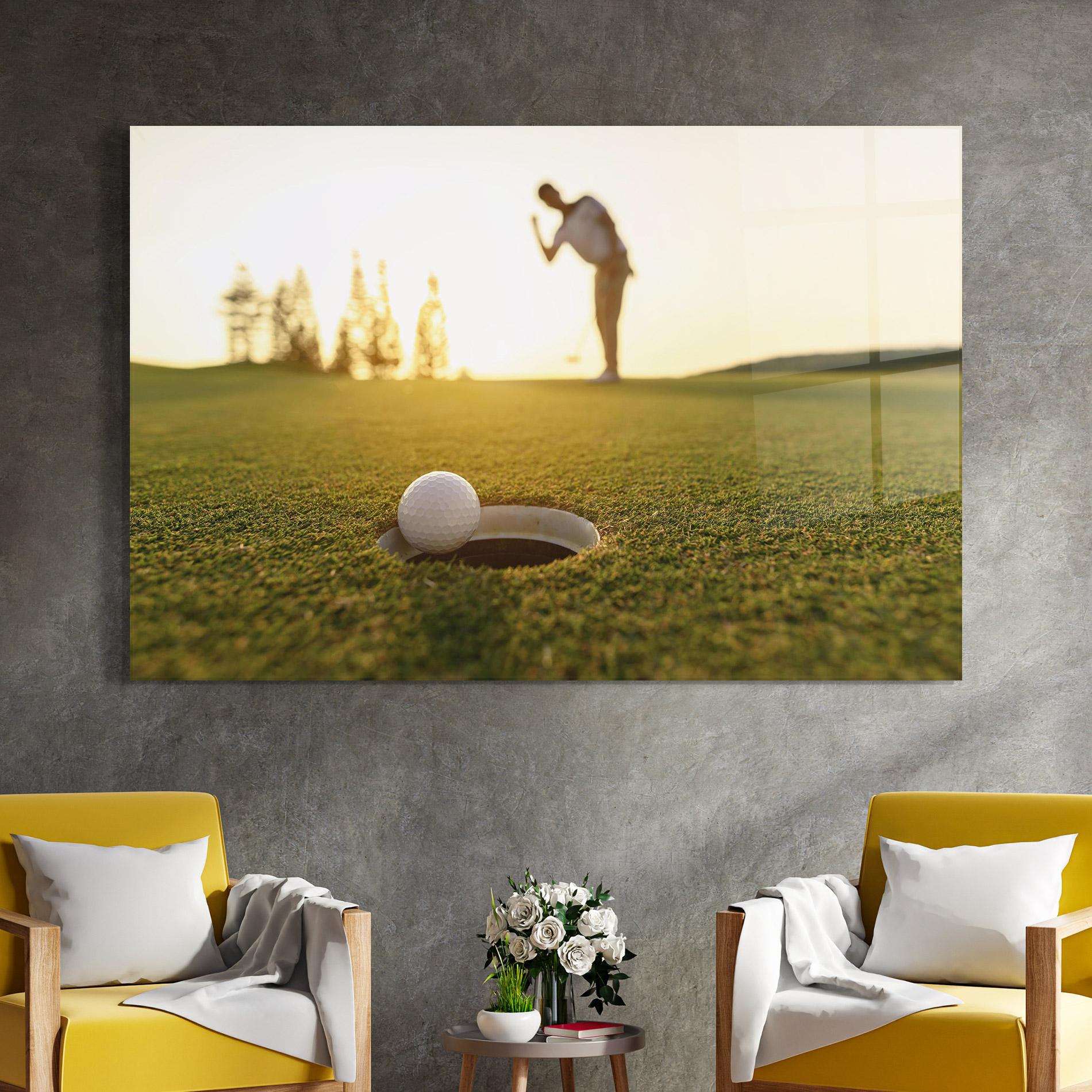 Glasbild Golfer Concept mockup 4