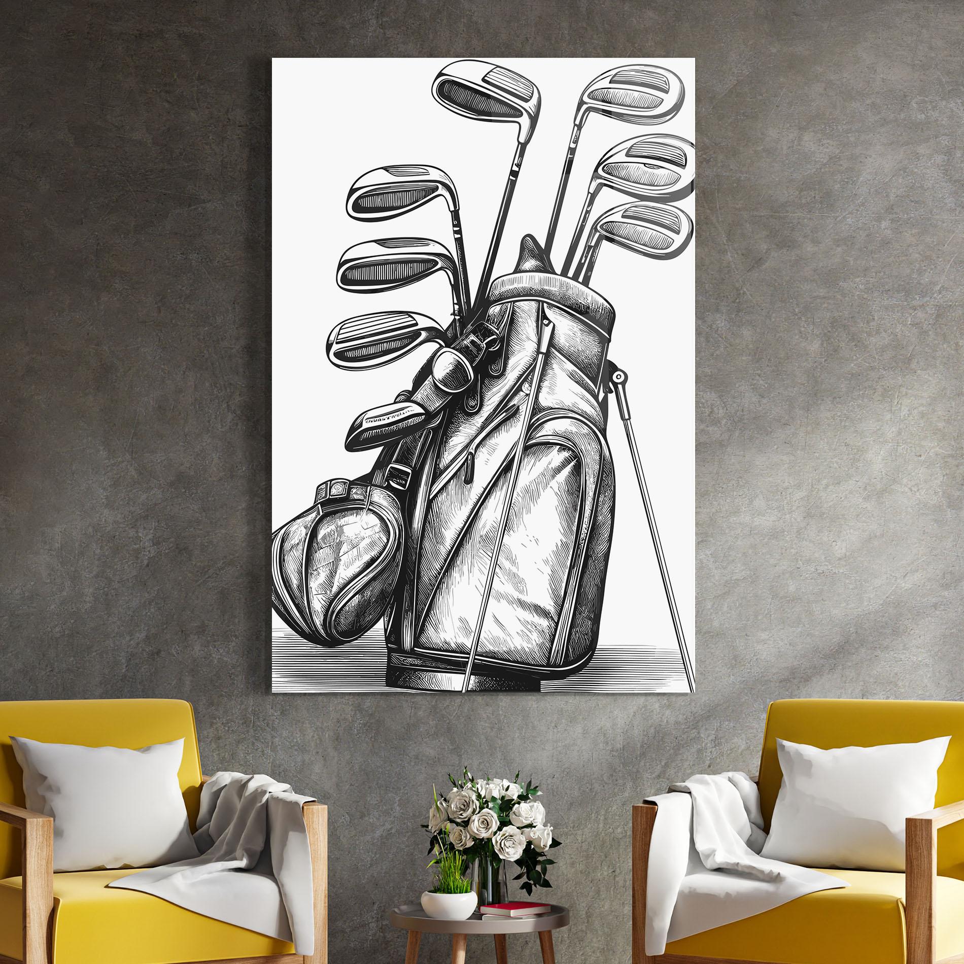 Glasbild Golf Club mockup 4