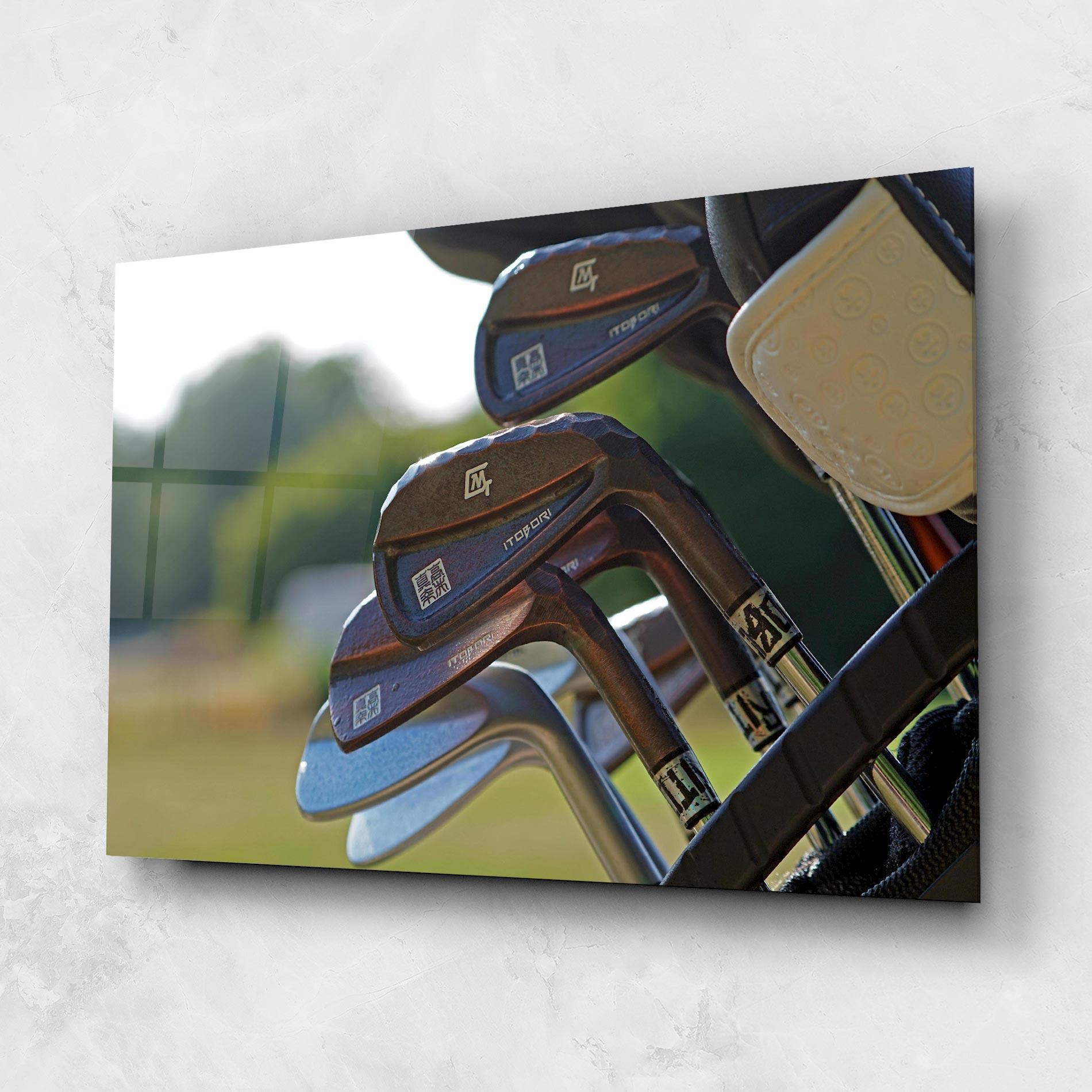 Glasbild Brown Golf Club mockup 1