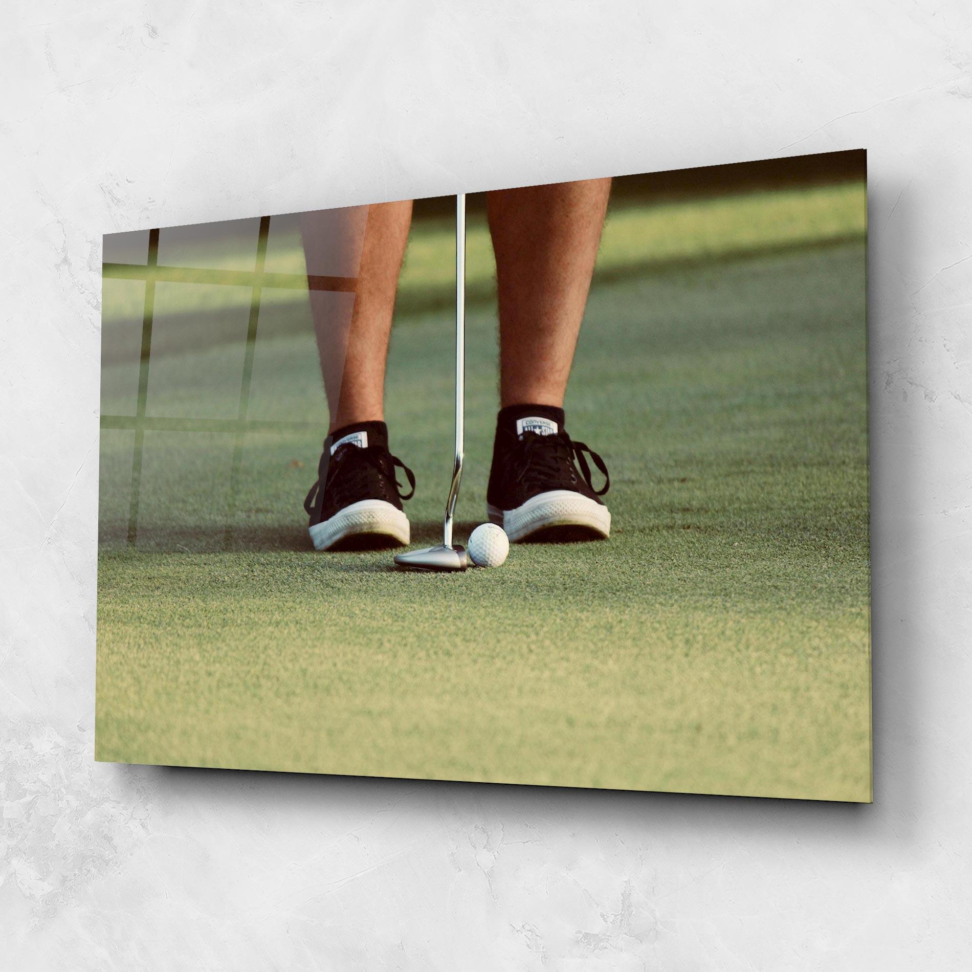 Glasbild Converse Golf Ball mockup 1