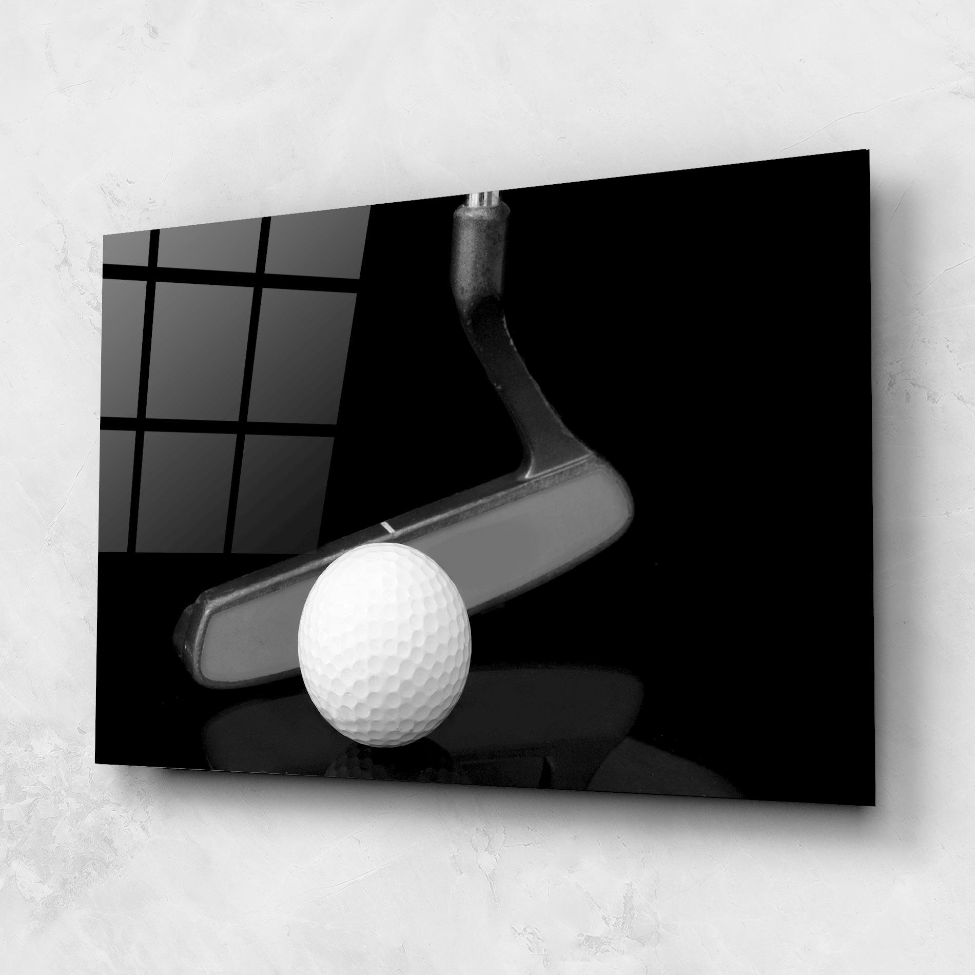 Glasbild Golf Putter Head mockup 1