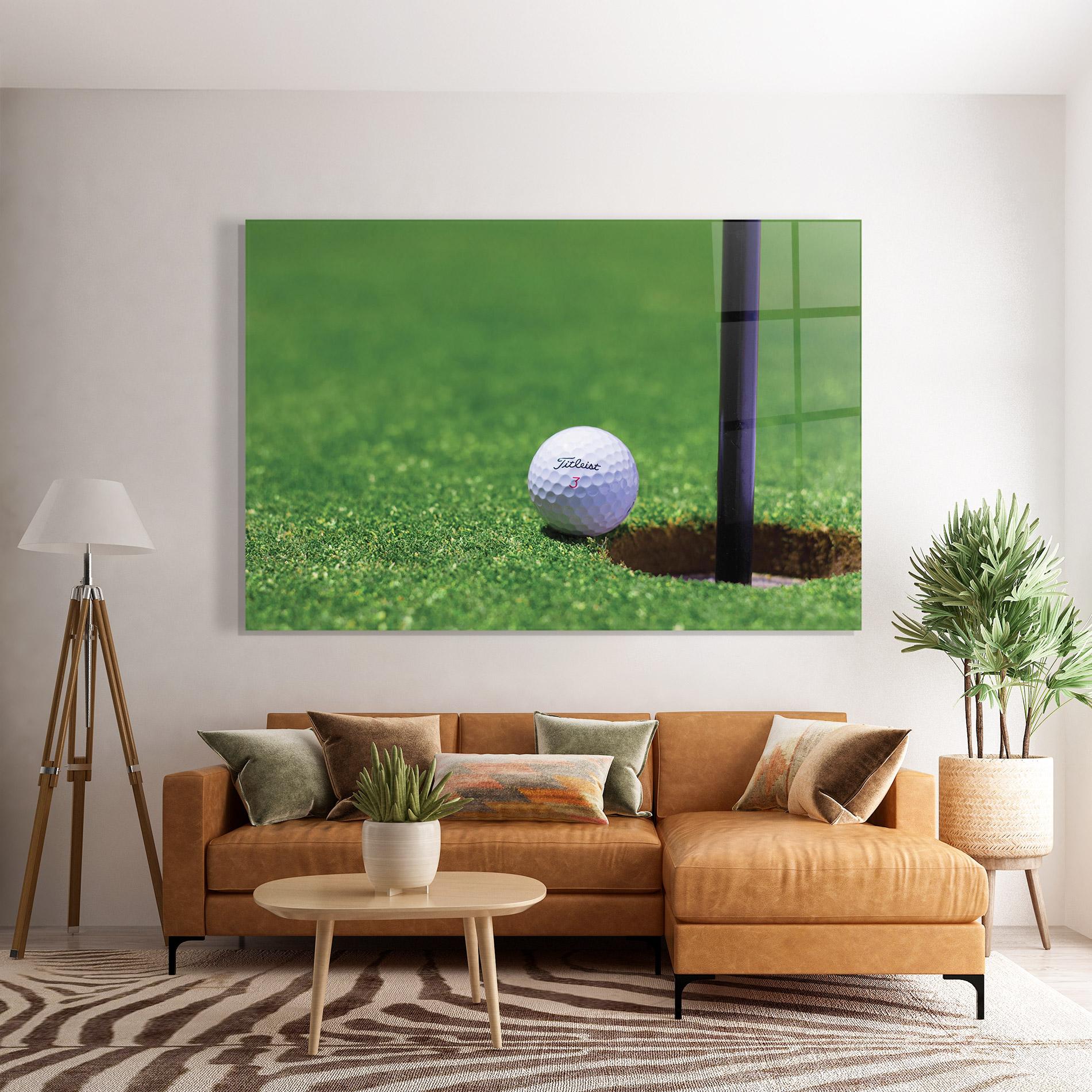 Glasbild Close To Ball Golf Ball mockup 7