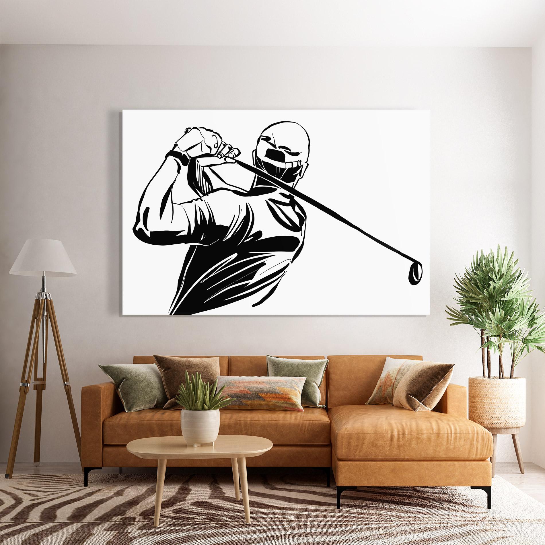 Glasbild Golf Back mockup 7