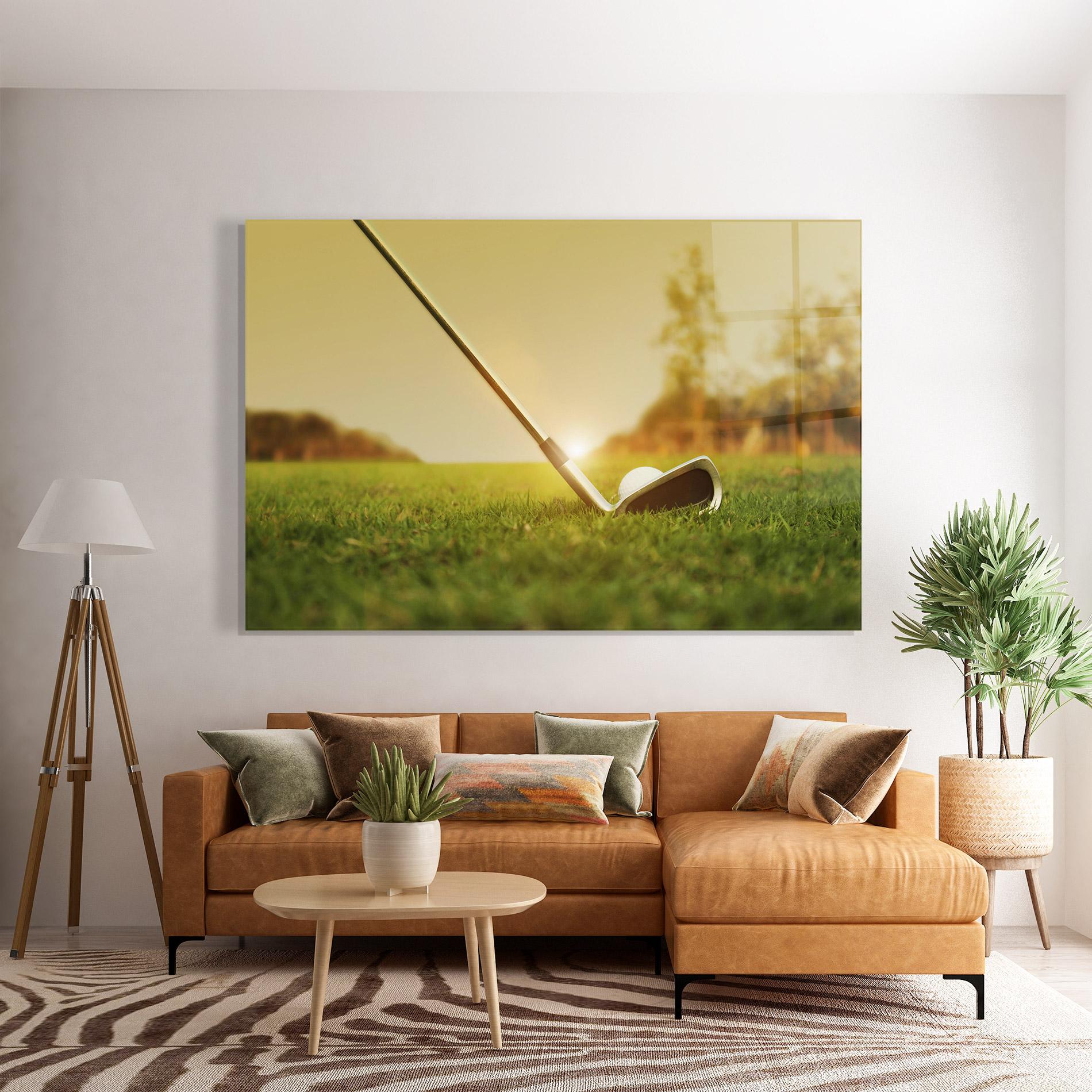 Glasbild Golf Course mockup 7