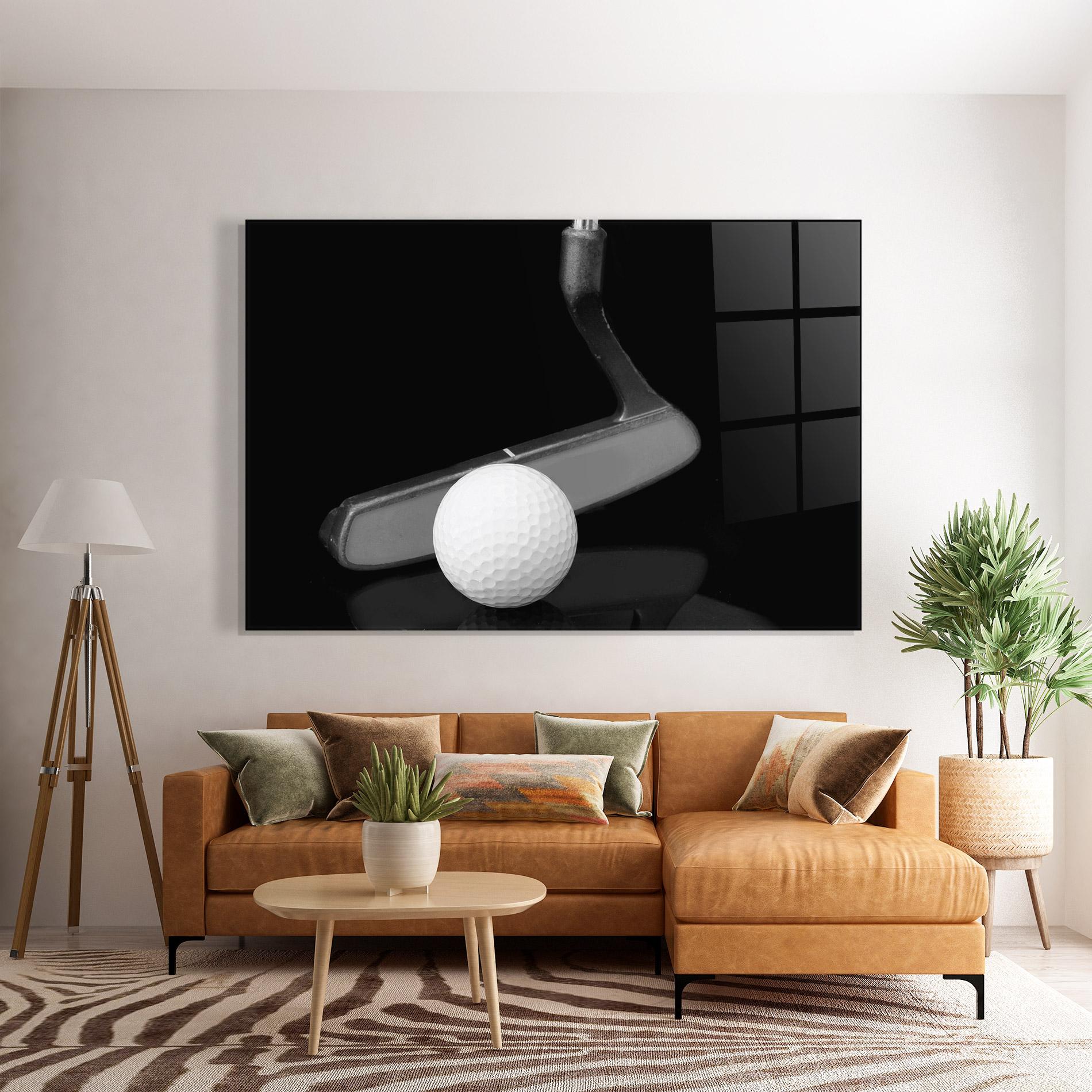 Glasbild Golf Putter Head mockup 7