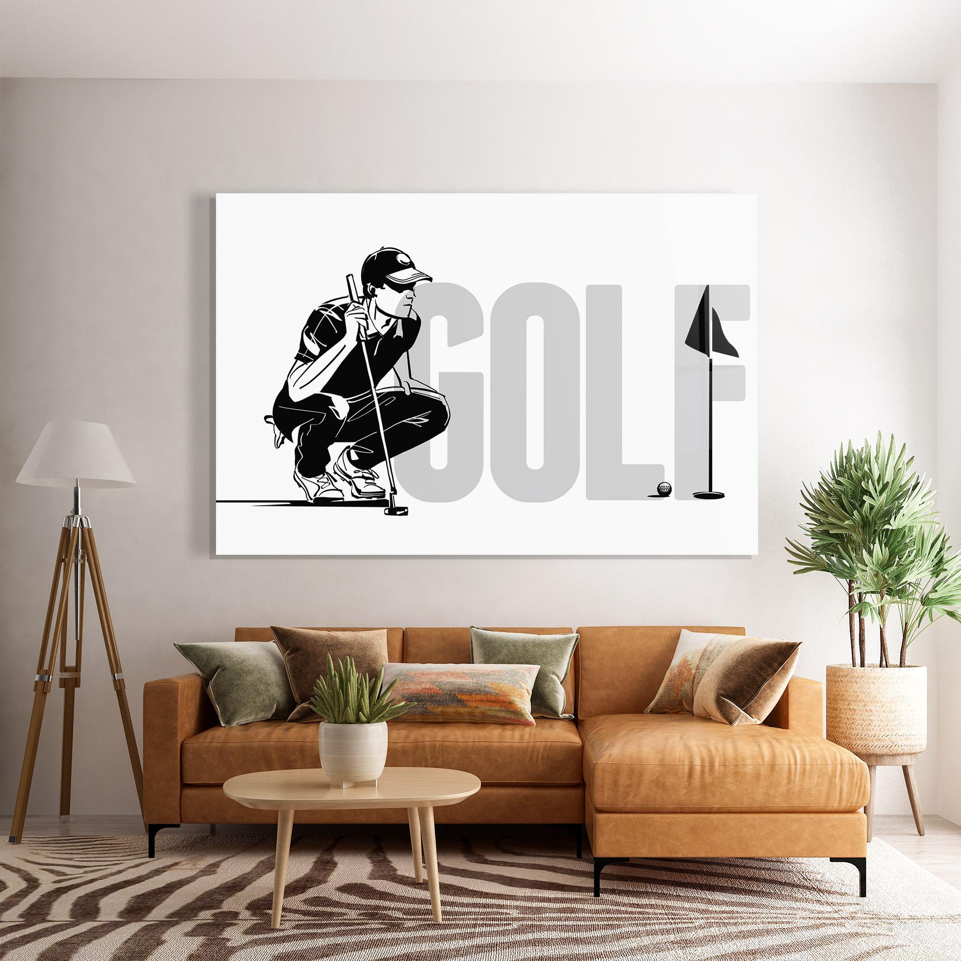 Glasbild Golf mockup 7