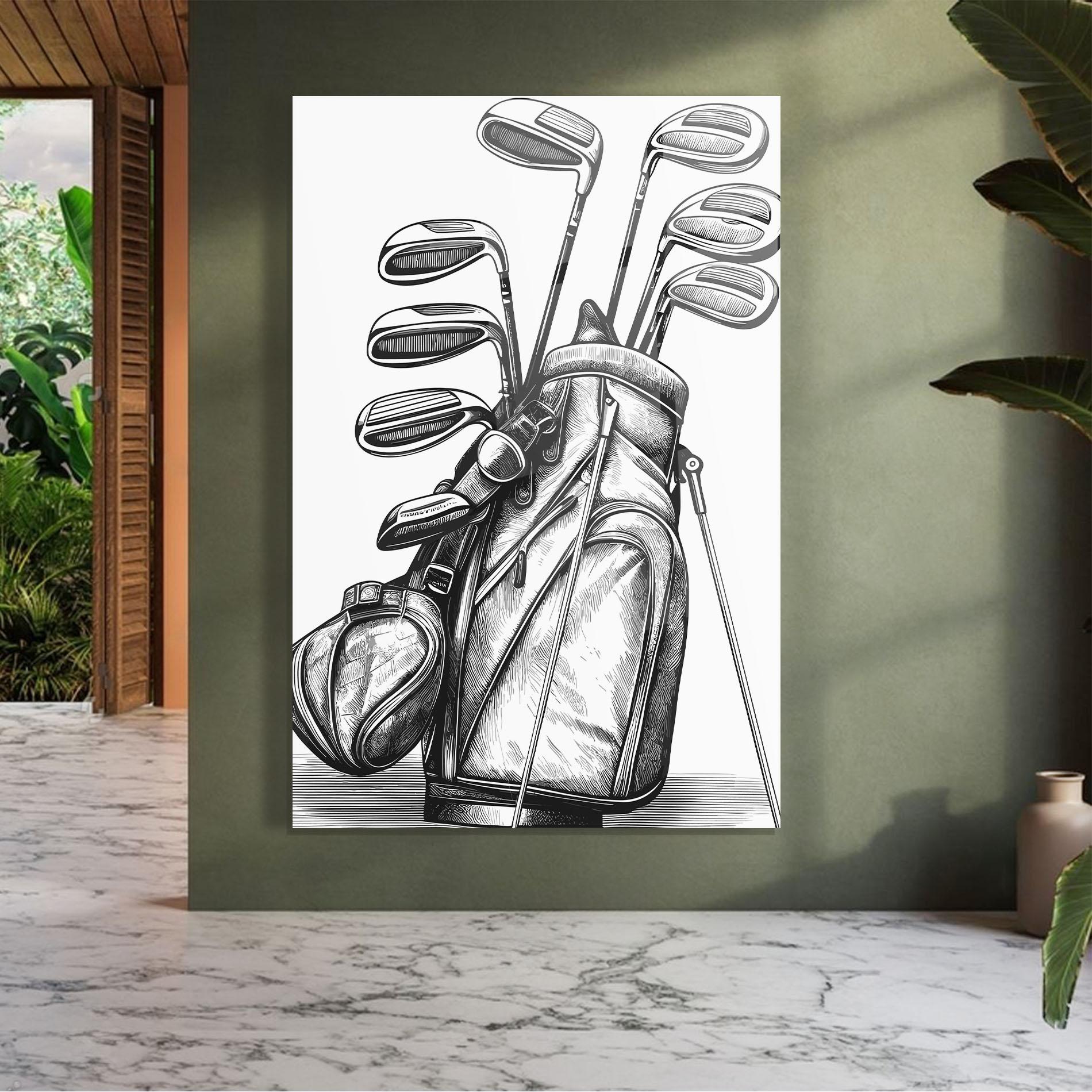 Glasbild Golf Club mockup 7