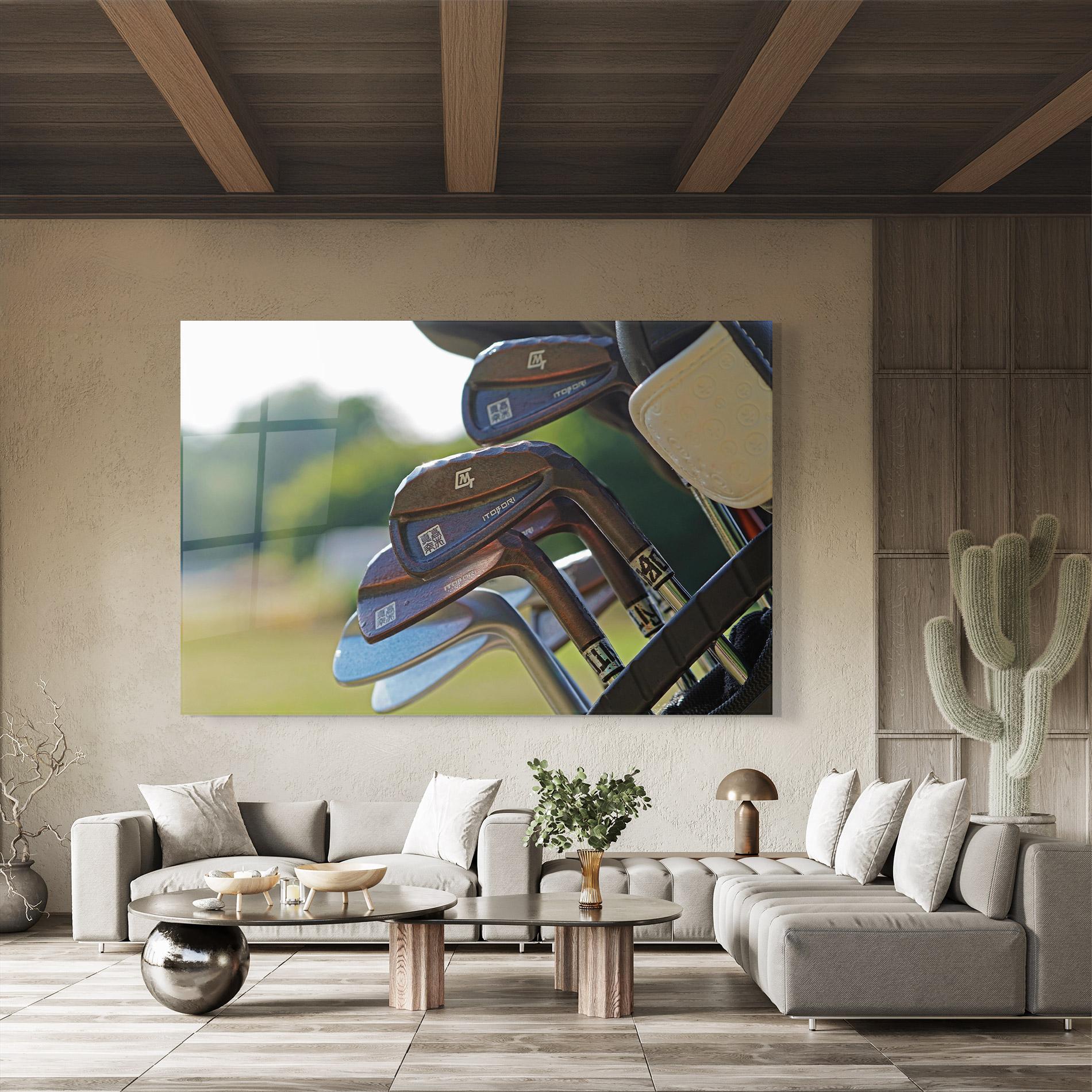 Glasbild Brown Golf Club mockup 8