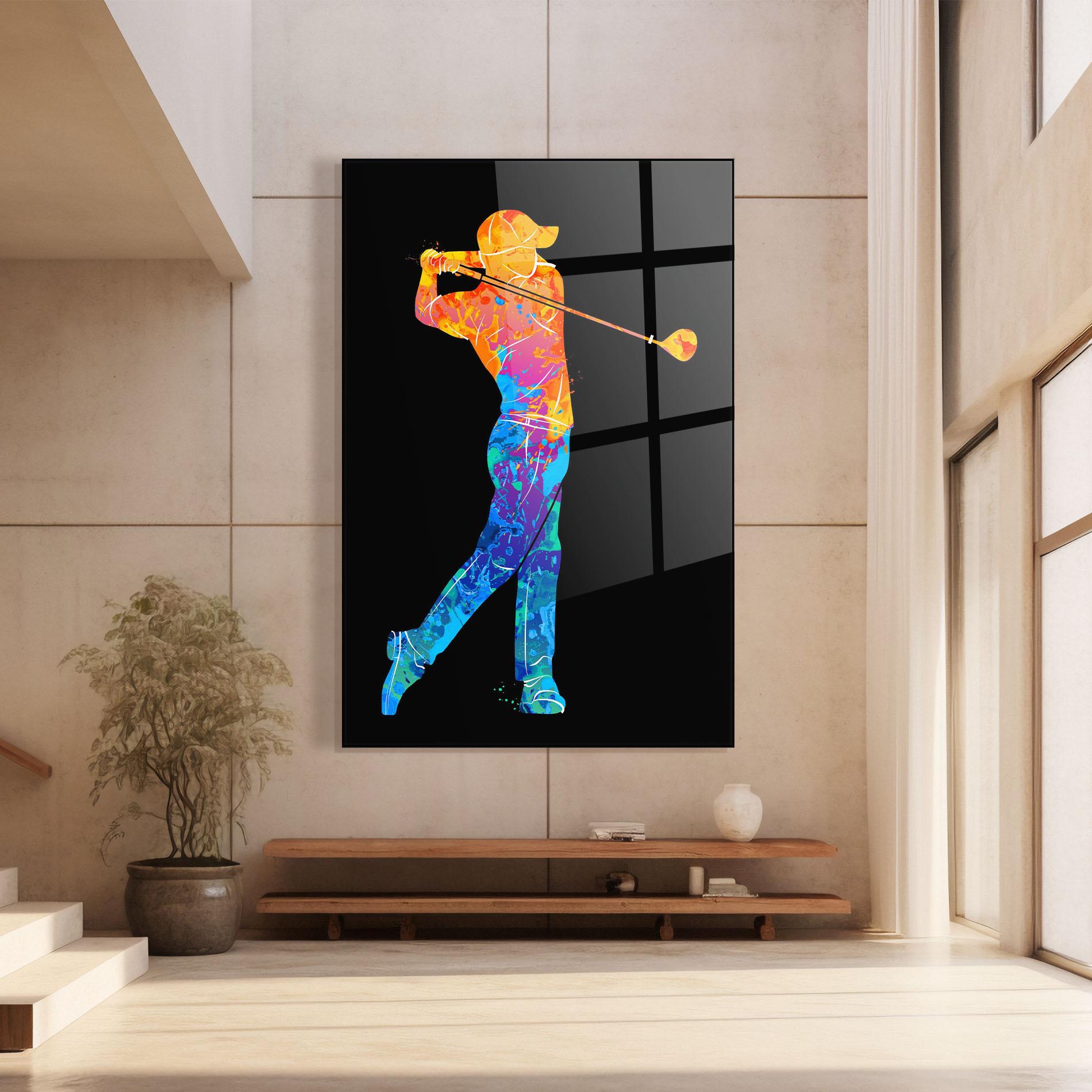 Glasbild Color Mix Golf mockup 8