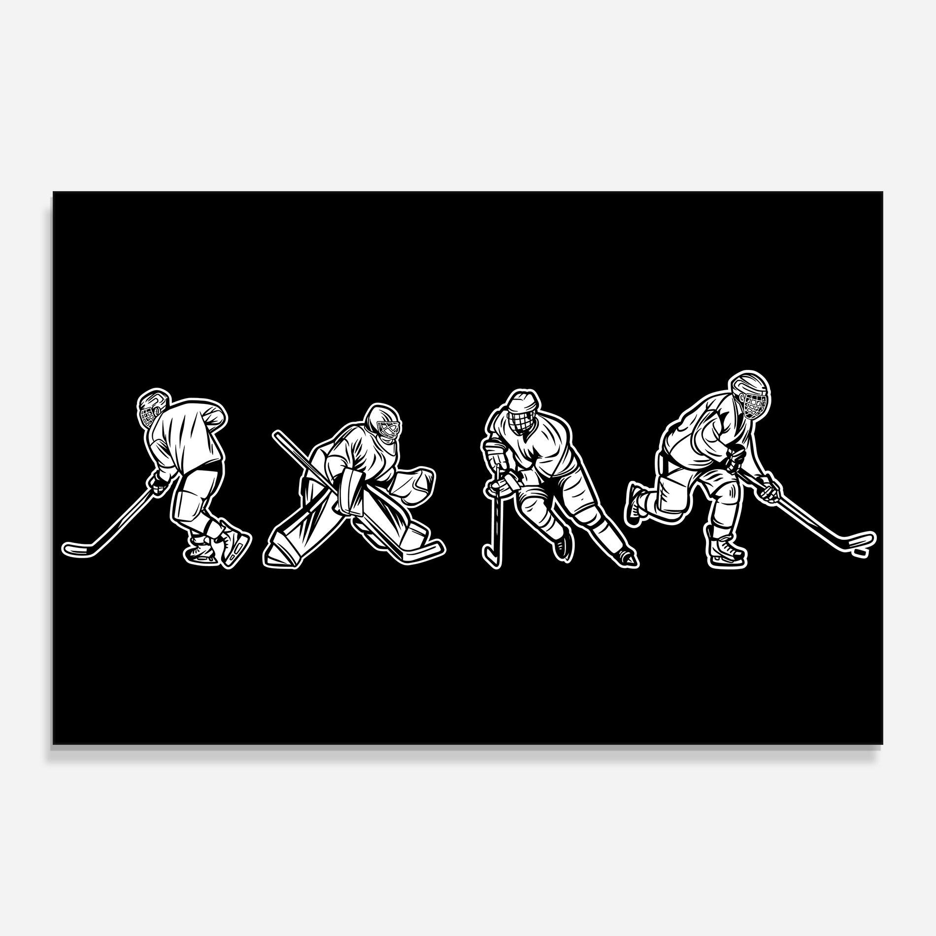 Glasbild Hockey Four mockup 0