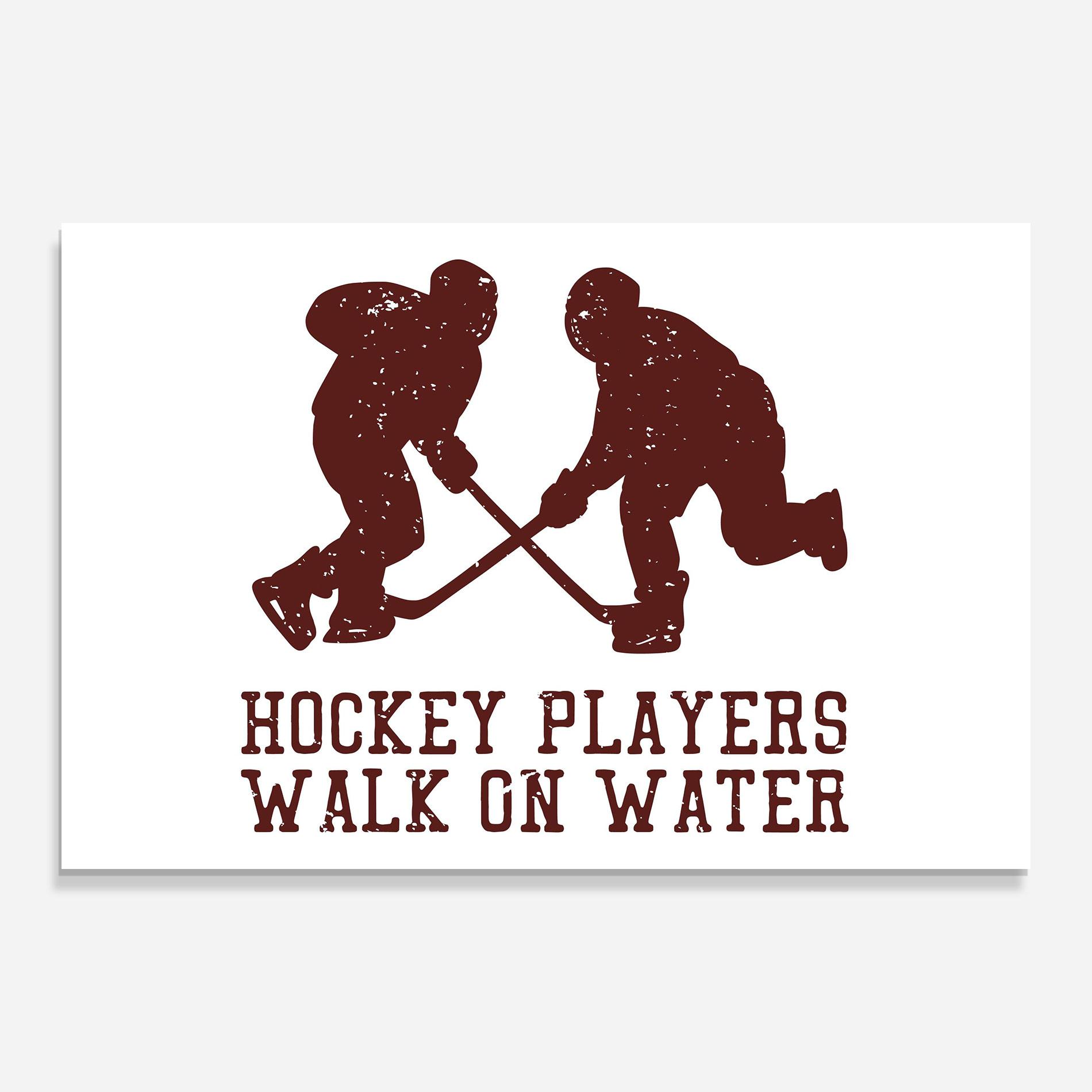 Glasbild Hockey Walk mockup 0