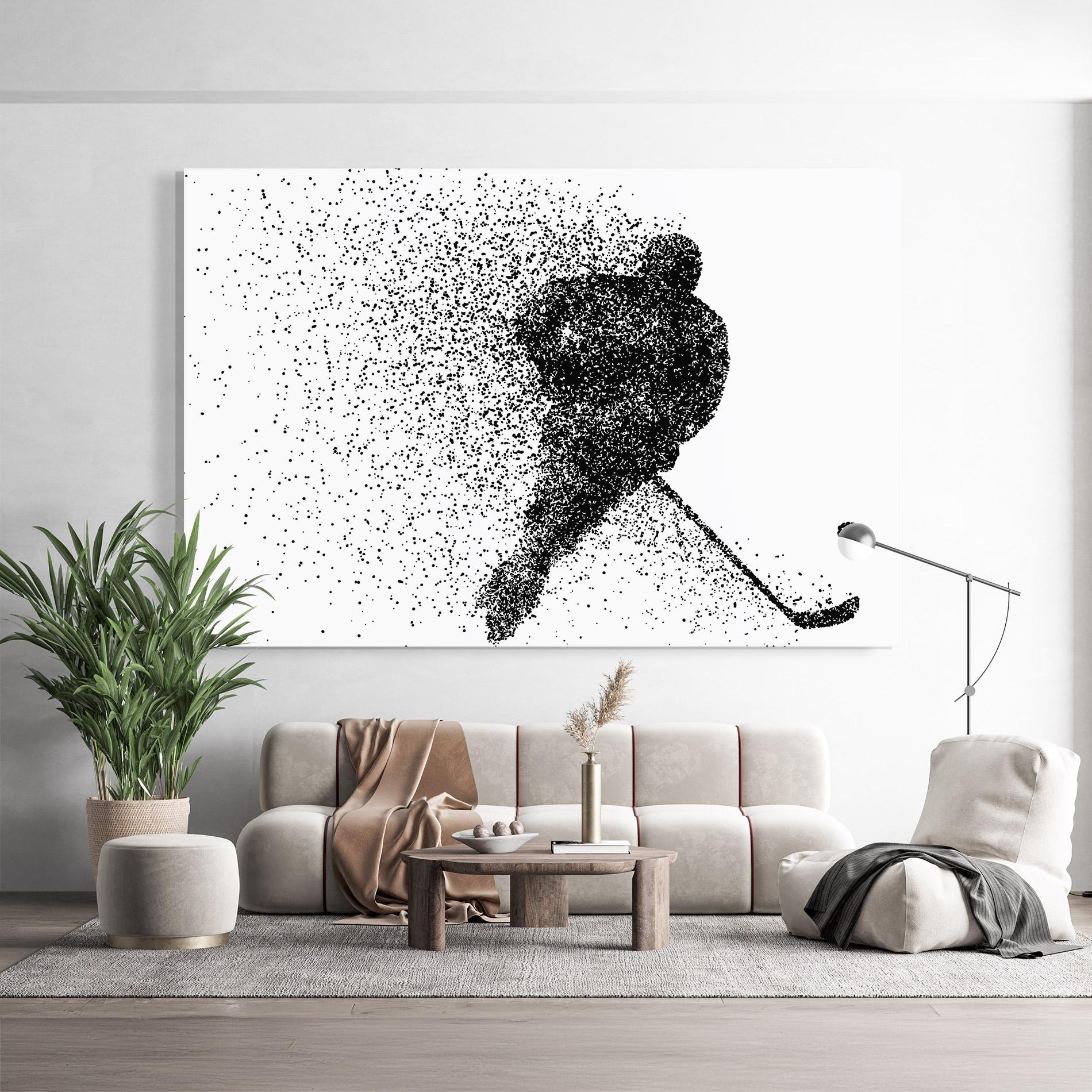 Glasbild Hockey Art mockup 9