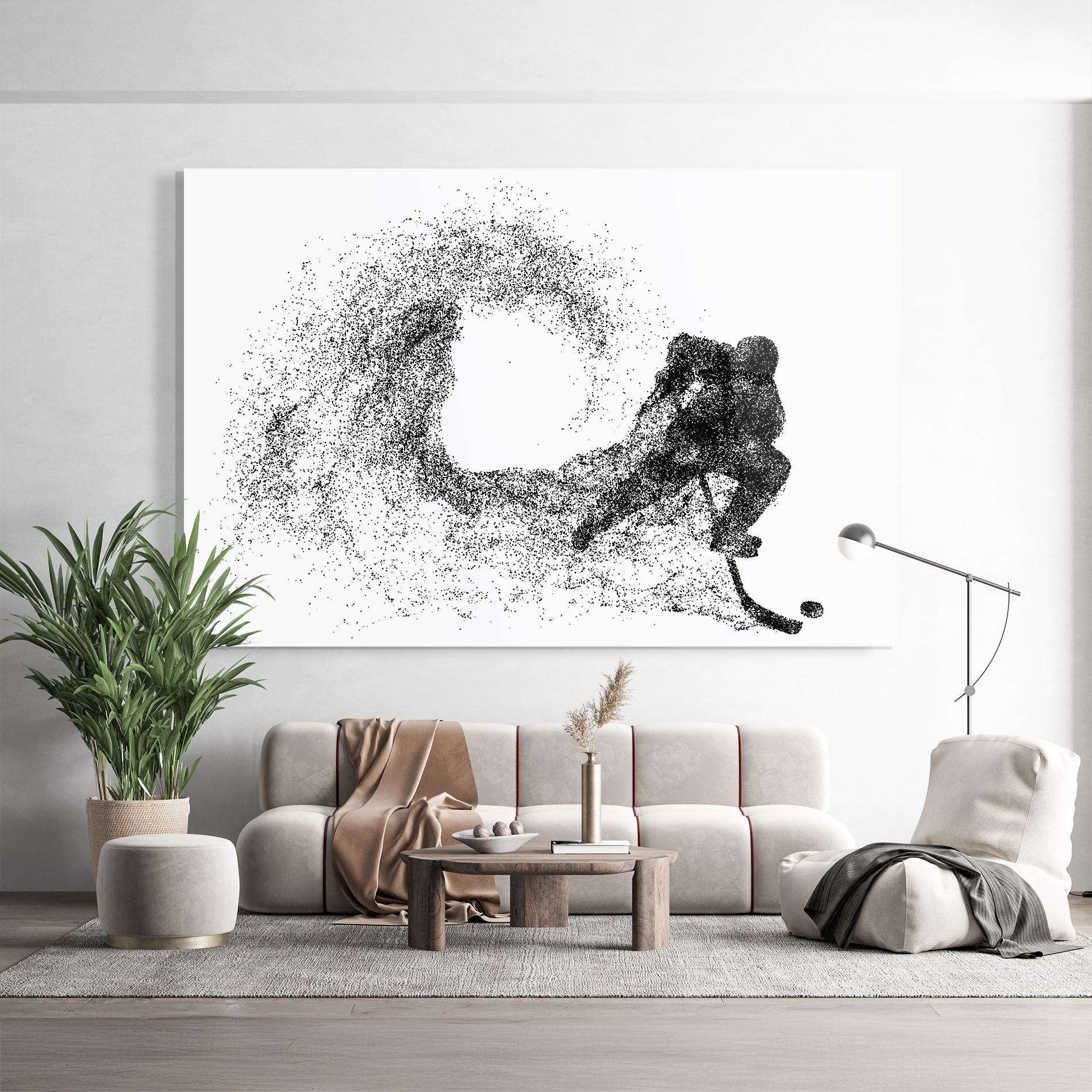 Glasbild Hockey Playing mockup 9