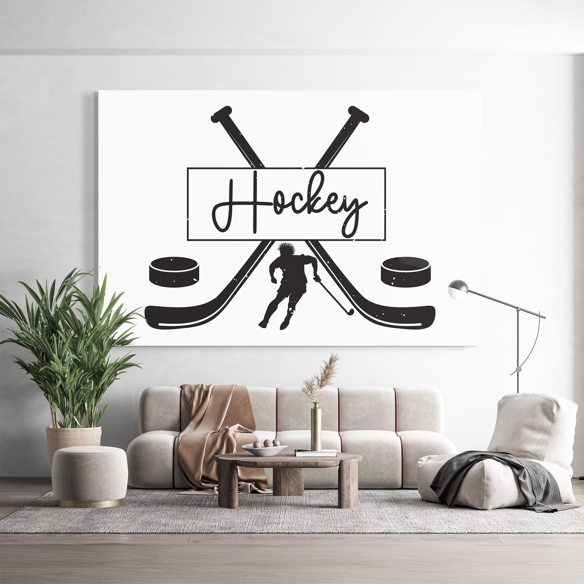 Glasbild Hockey Stick mockup 9