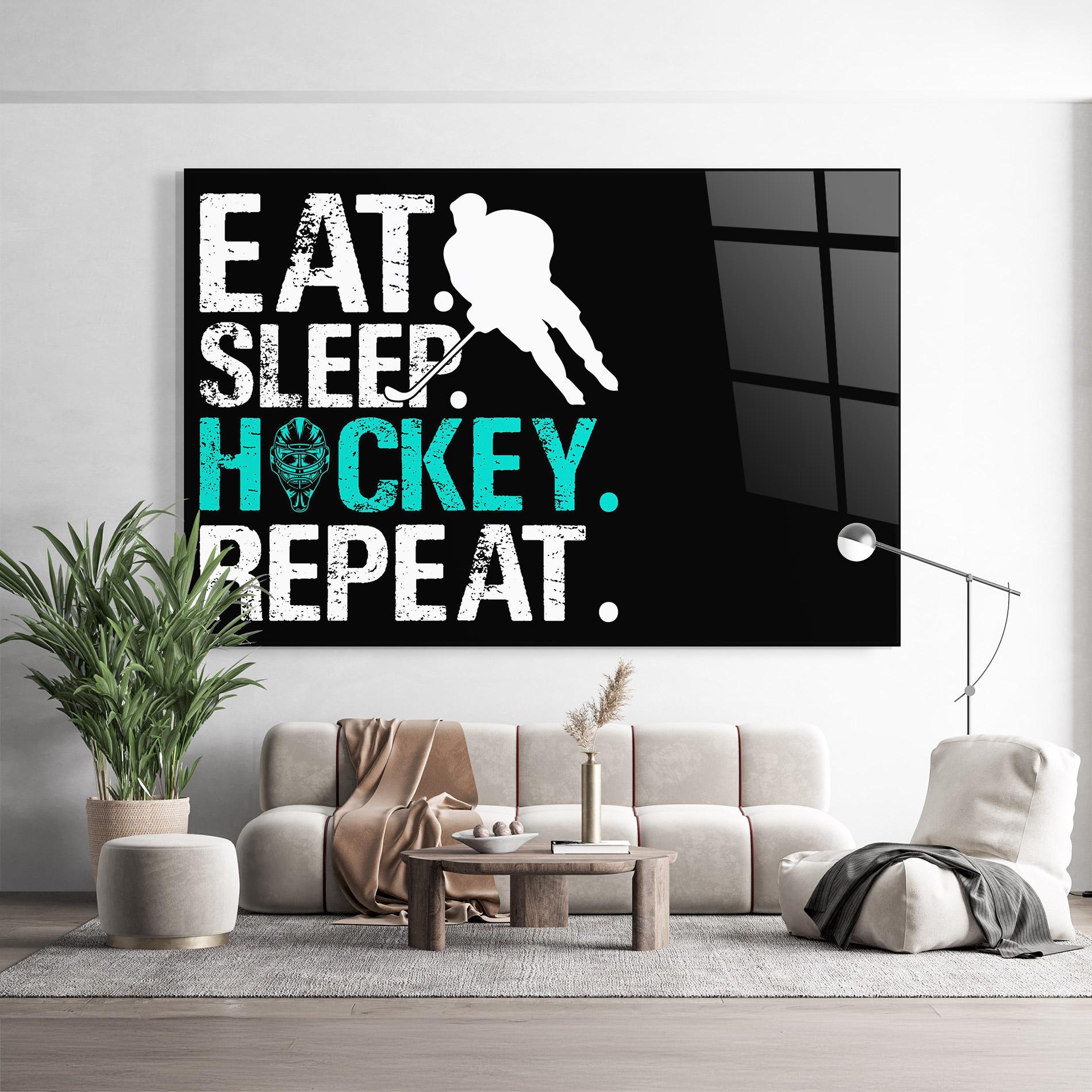 Glasbild Sleep Hockey mockup 9