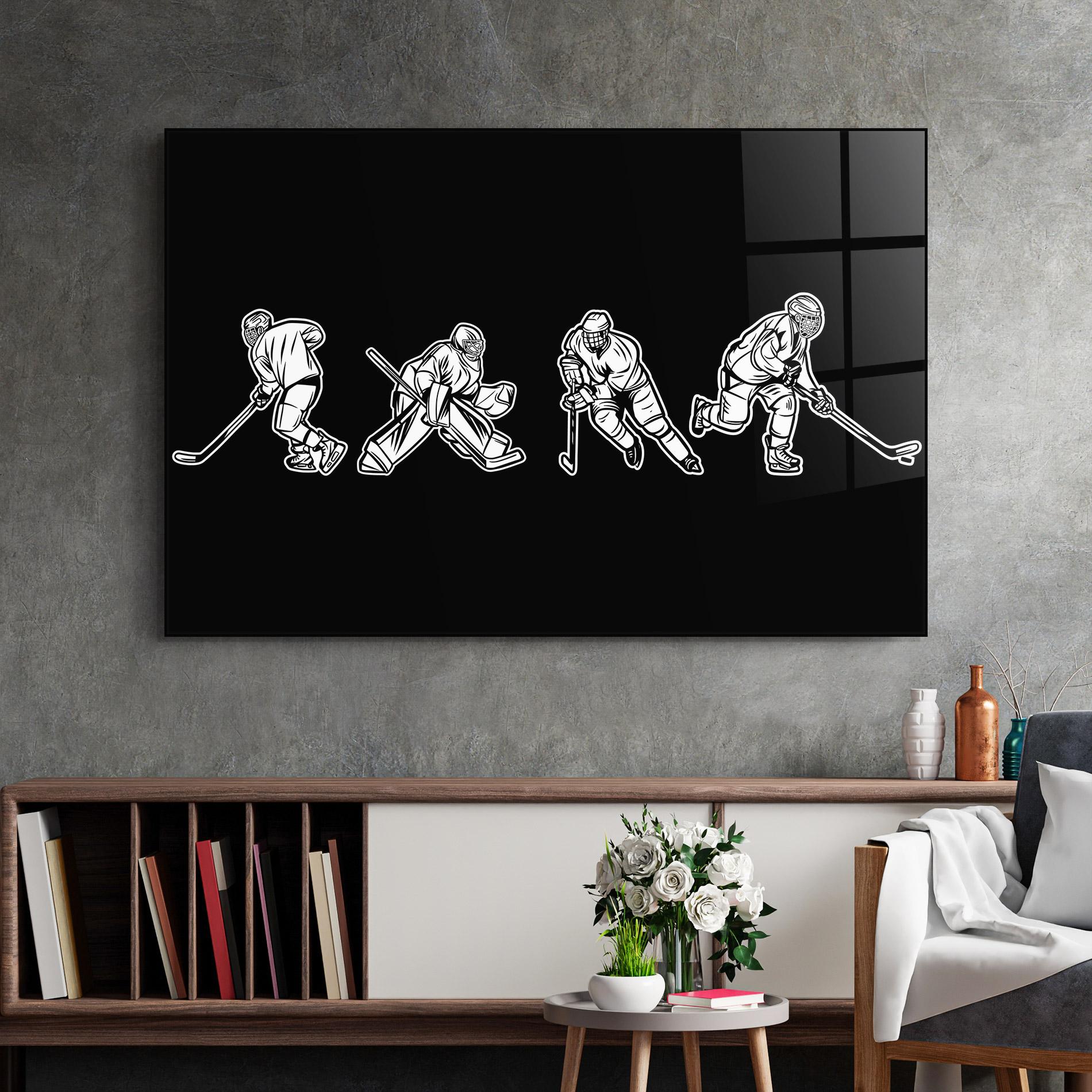 Glasbild Hockey Four mockup 2