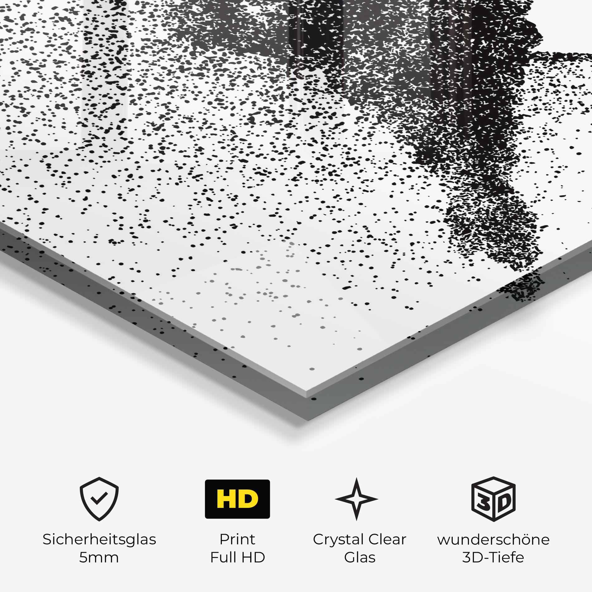 Glasbild Hockey Art mockup 3