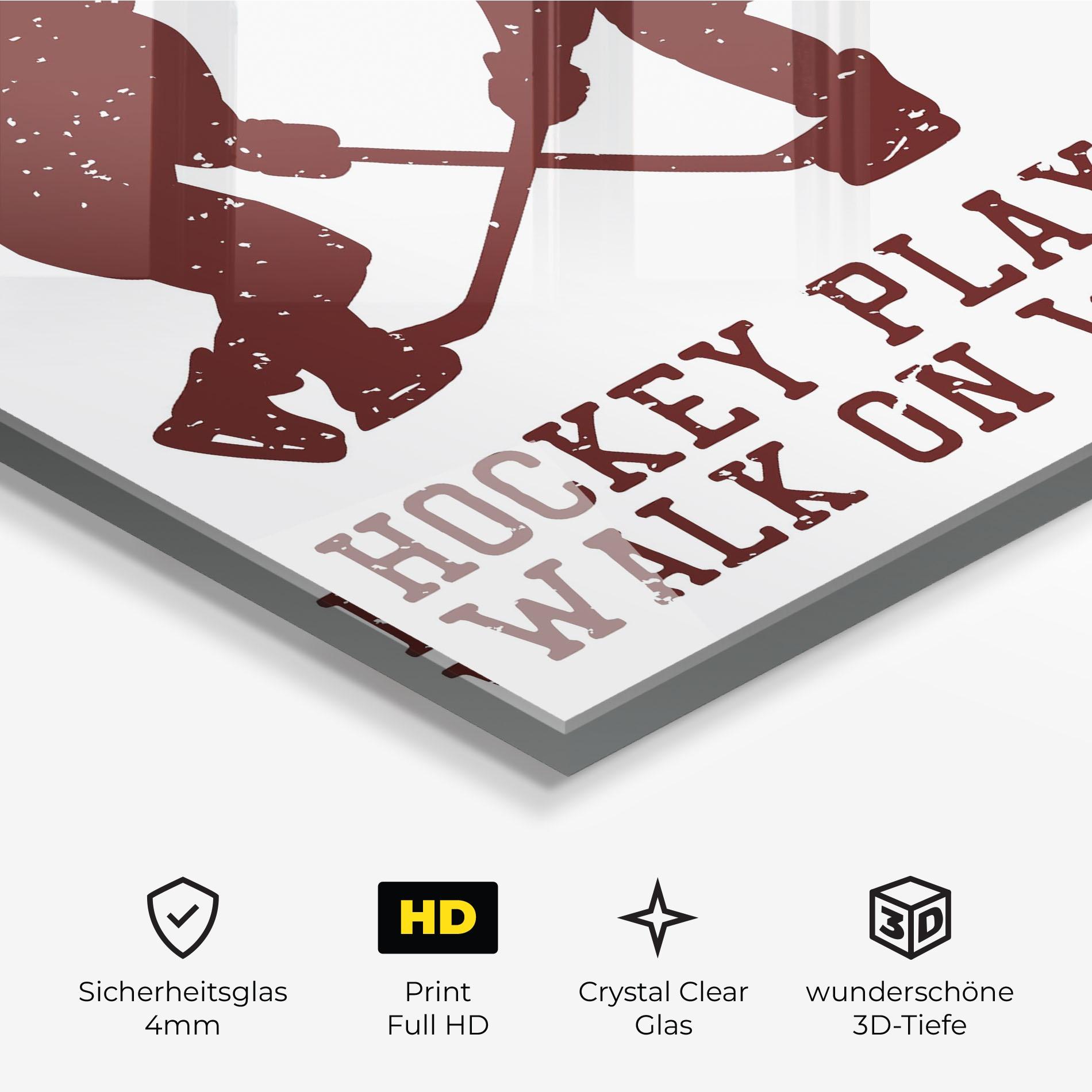 Glasbild Hockey Walk mockup 3