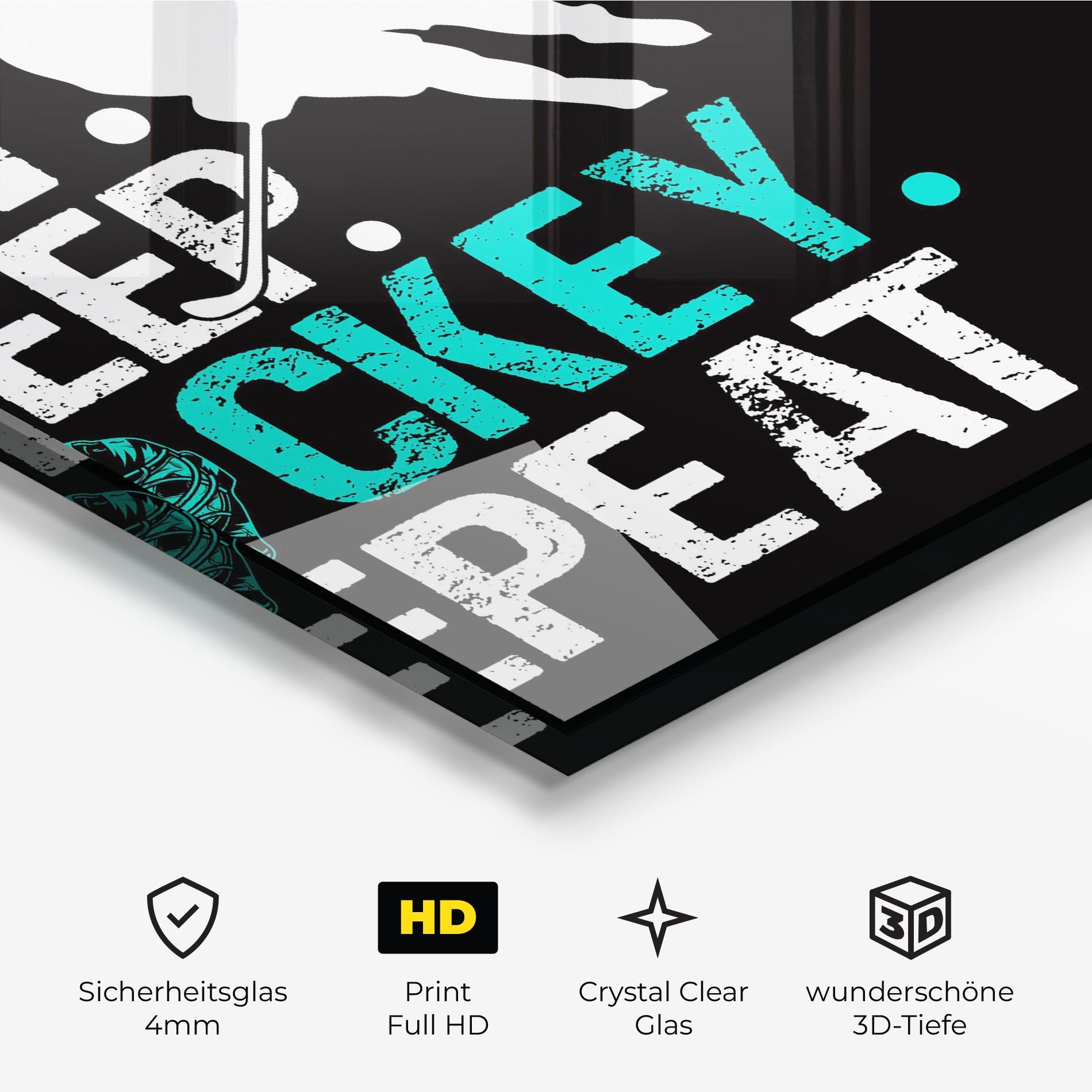 Glasbild Sleep Hockey mockup 3