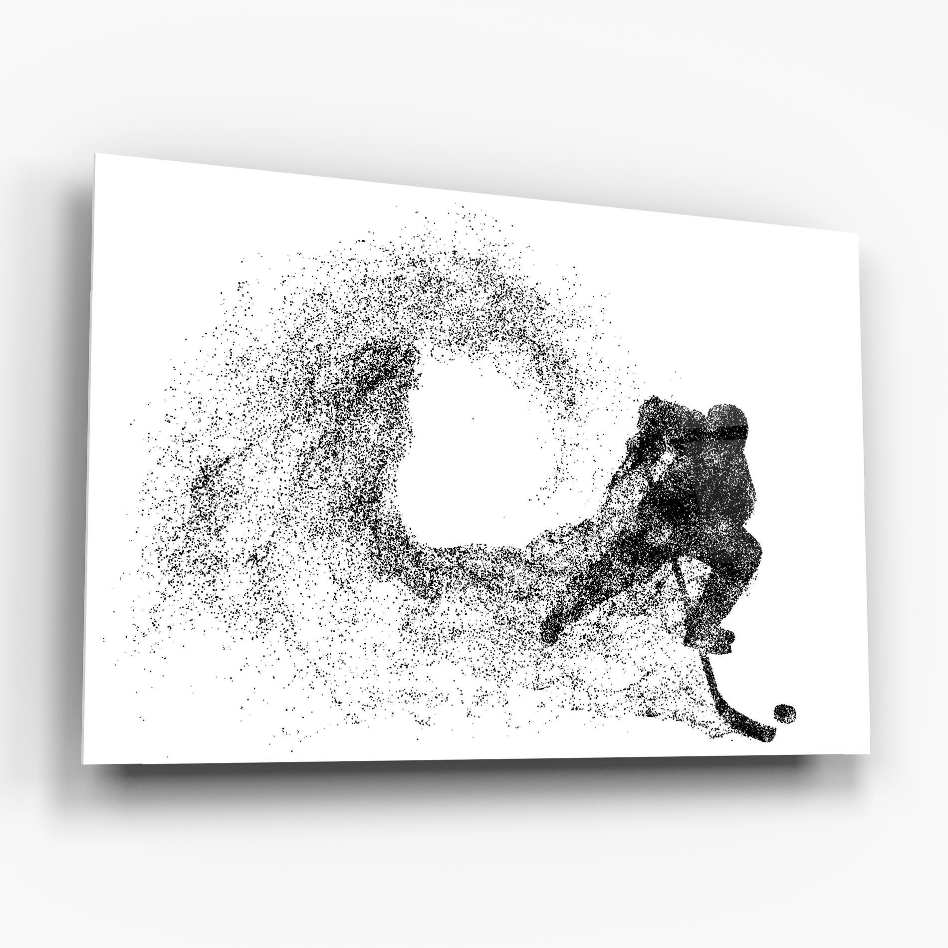 Glasbild Hockey Playing mockup 6