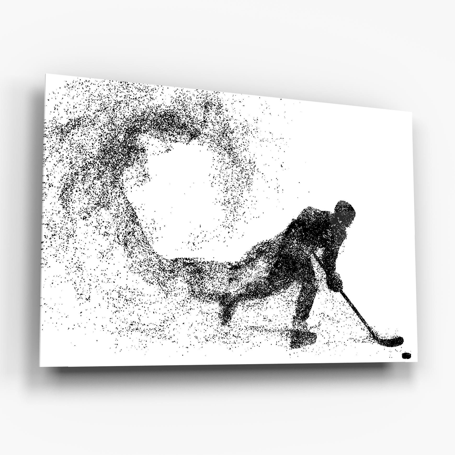 Glasbild Playing Hockey mockup 6
