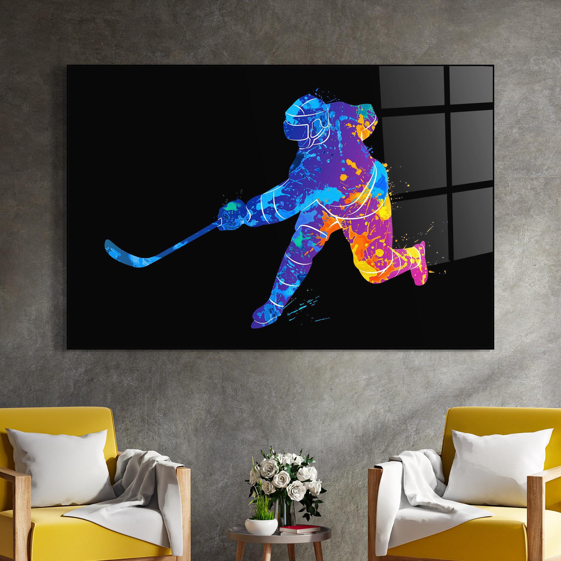 Glasbild Color Mix Art mockup 4