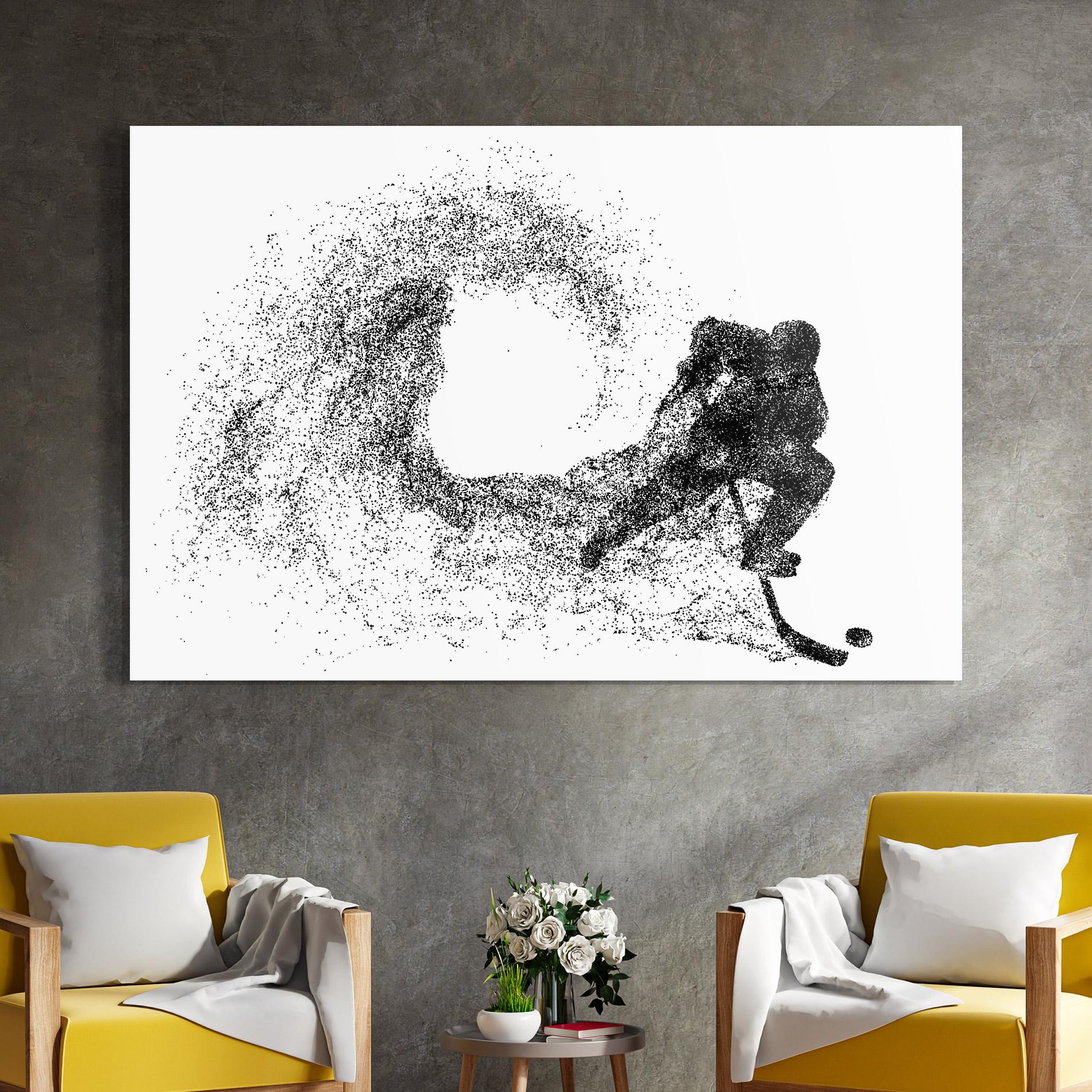Glasbild Hockey Playing mockup 4