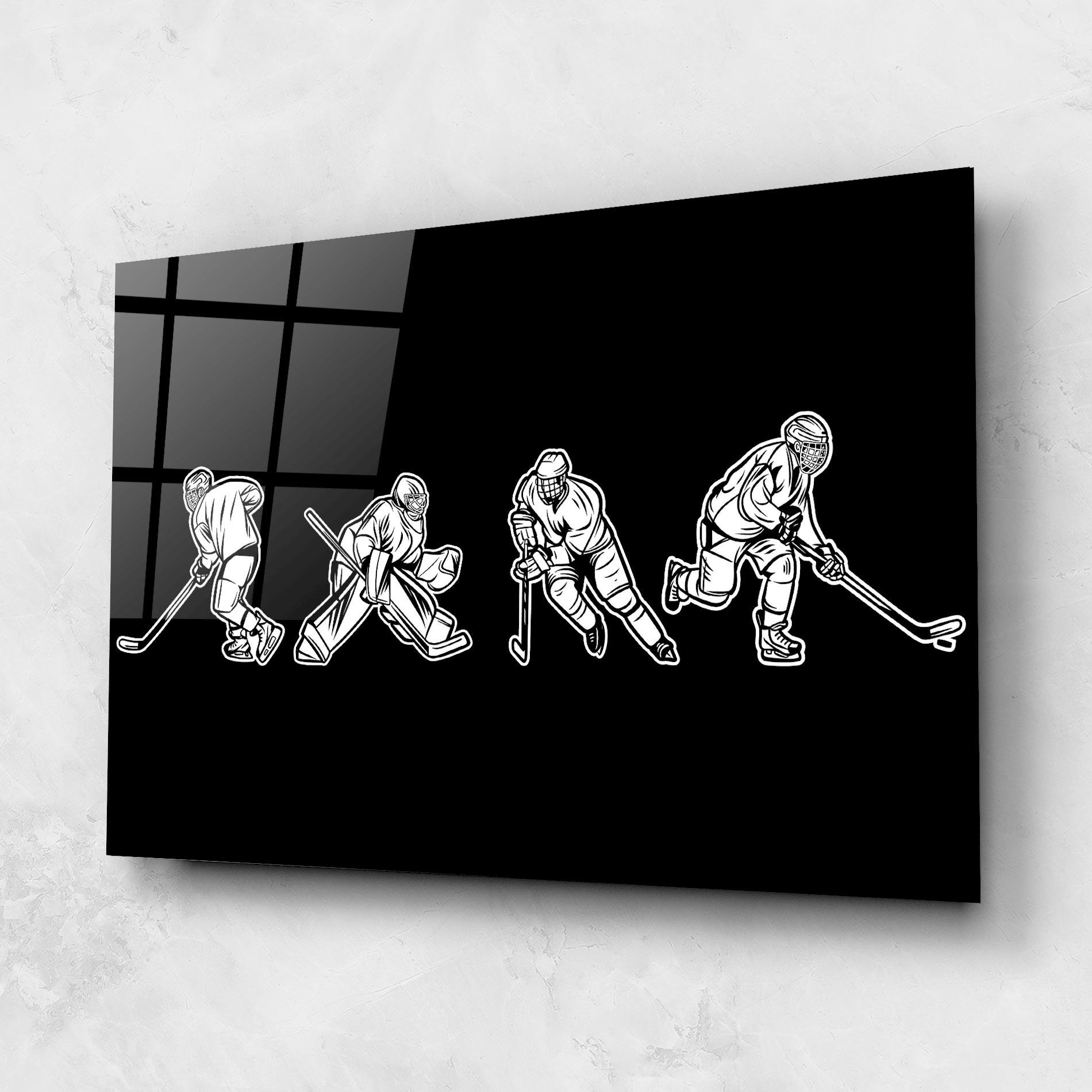 Glasbild Hockey Four mockup 1
