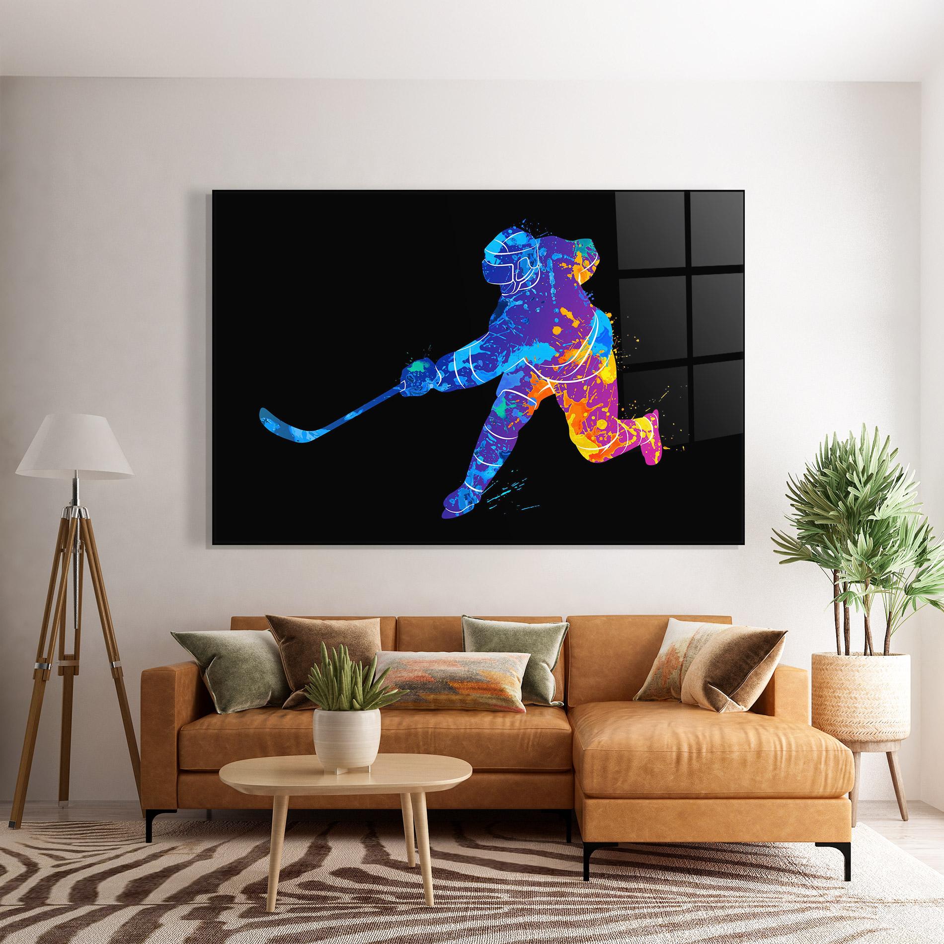 Glasbild Color Mix Art mockup 7