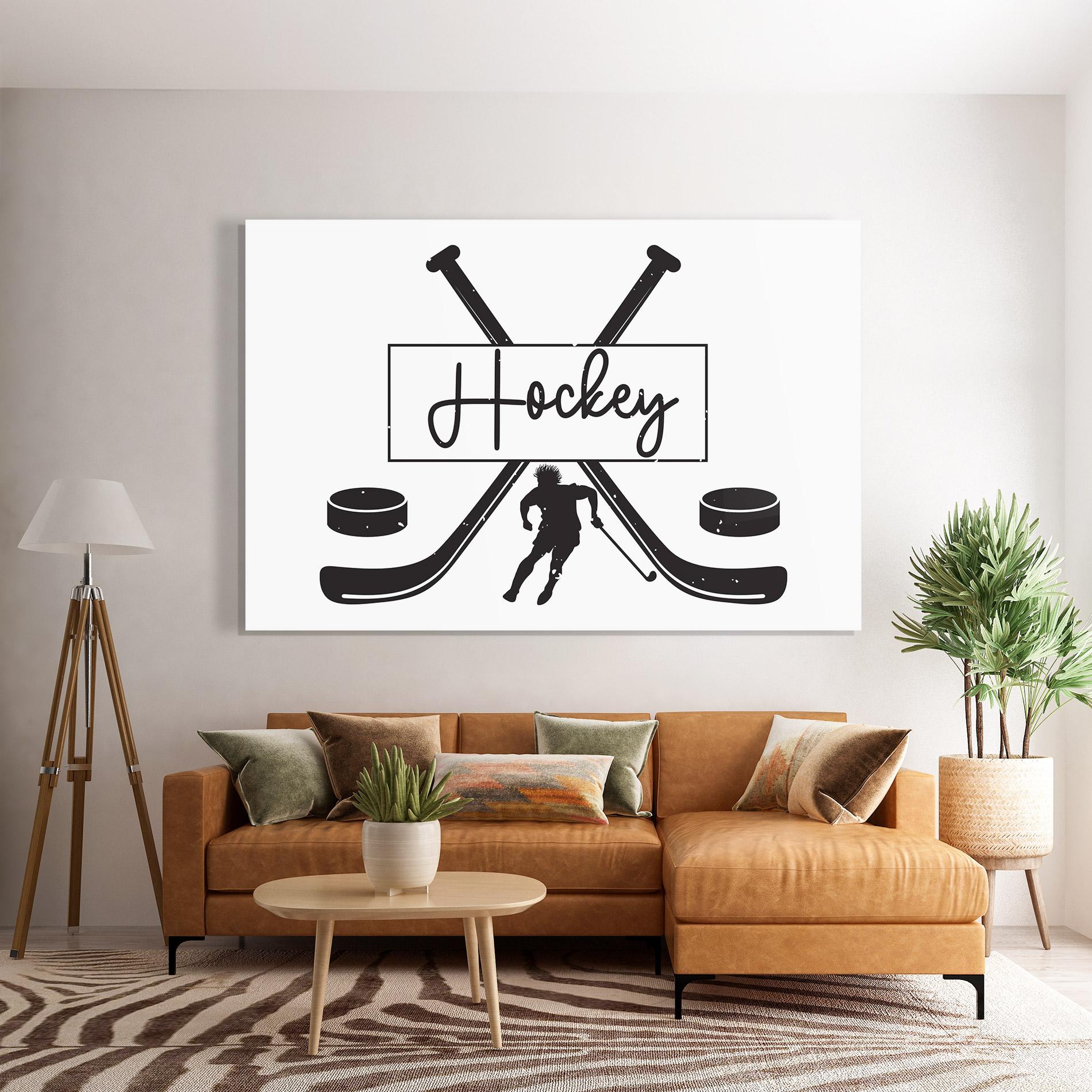 Glasbild Hockey Stick mockup 7