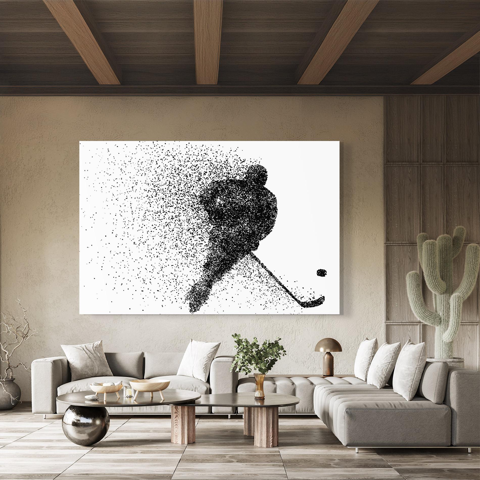 Glasbild Hockey Art mockup 8
