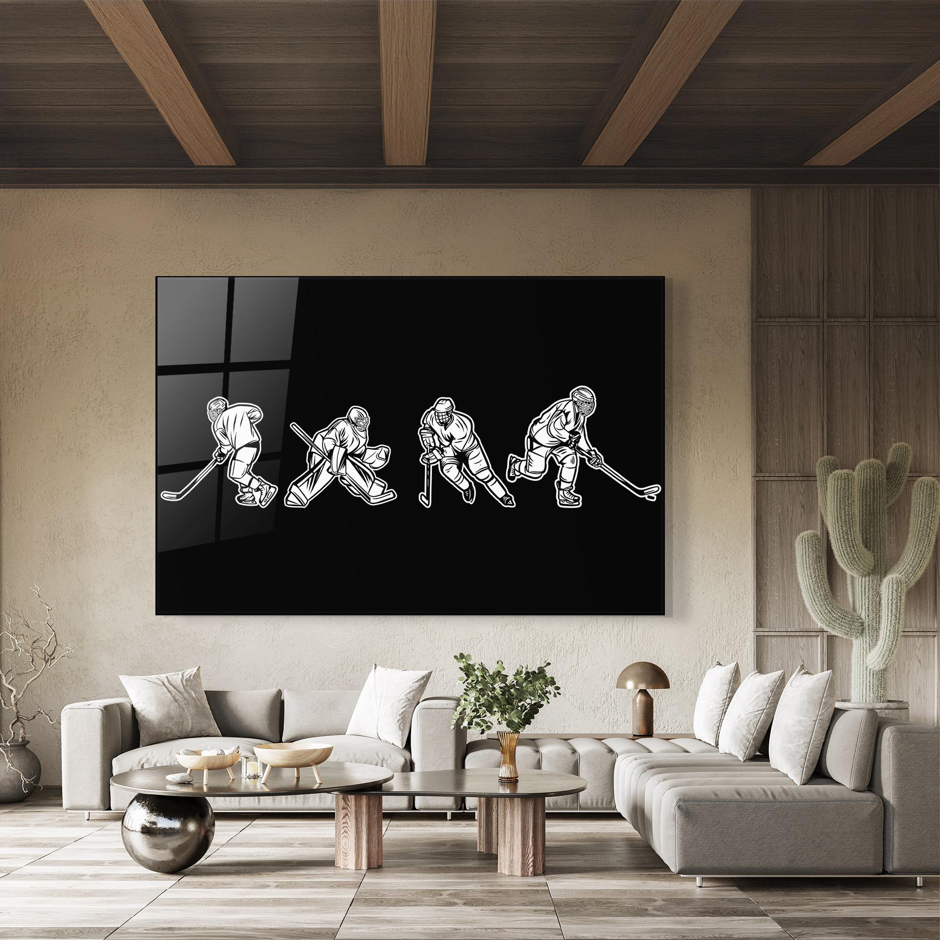 Glasbild Hockey Four mockup 8