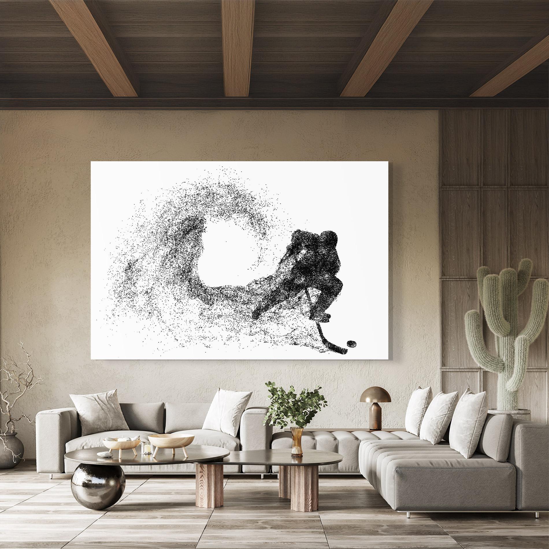 Glasbild Hockey Playing mockup 8