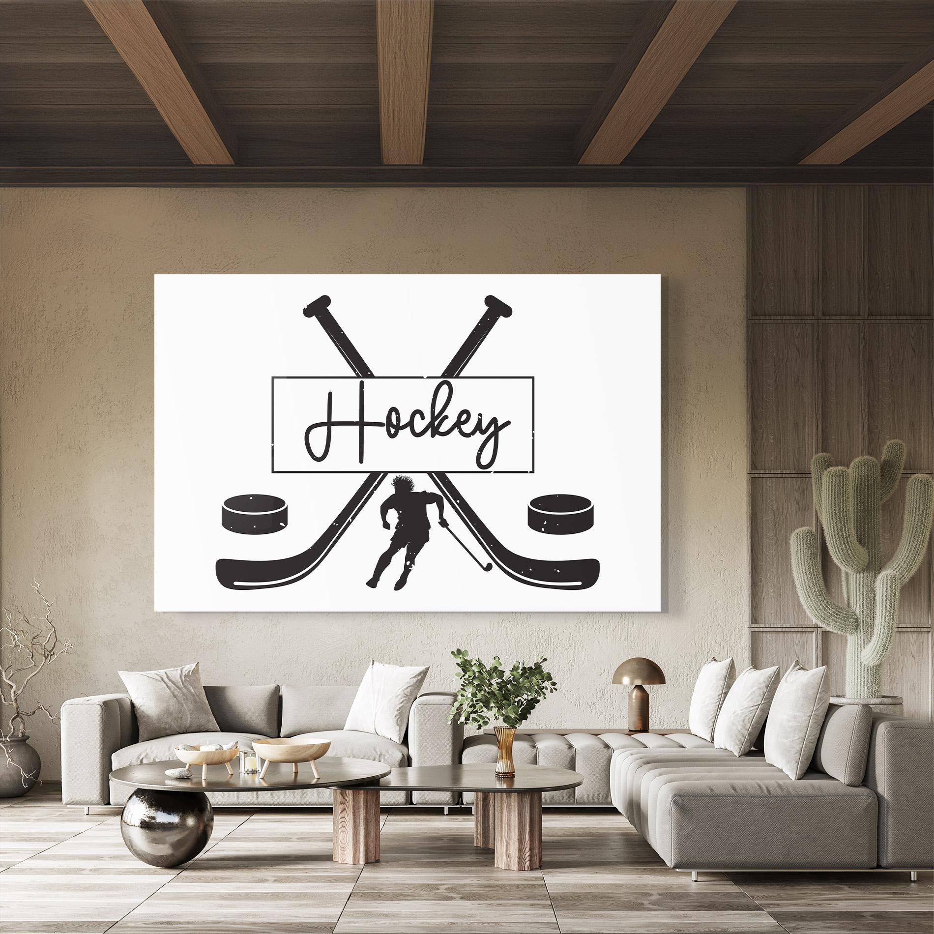 Glasbild Hockey Stick mockup 8