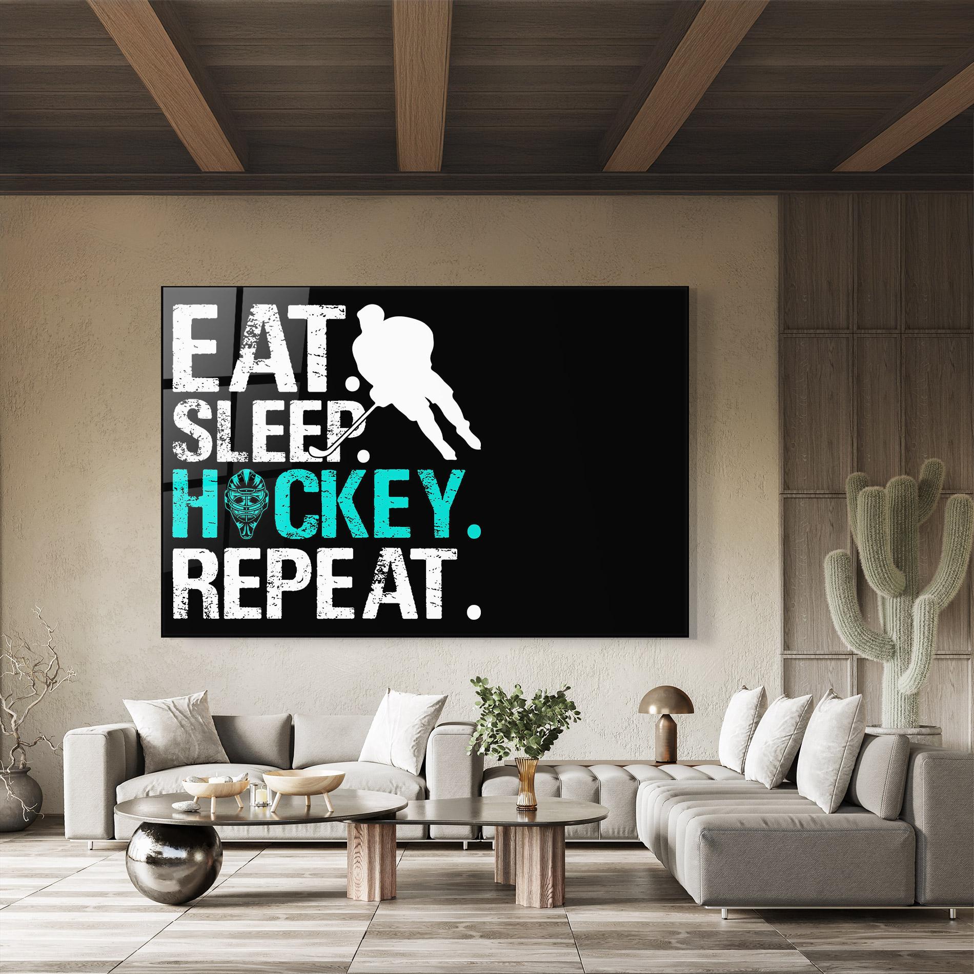 Glasbild Sleep Hockey mockup 8