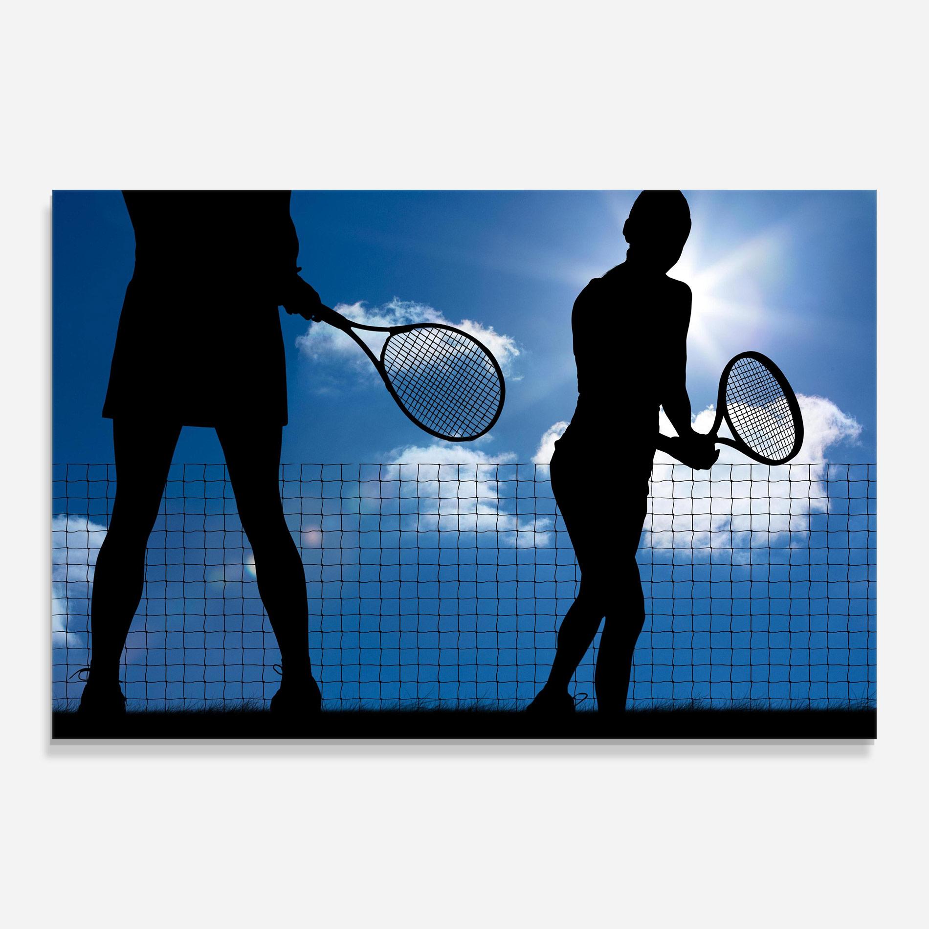 Glasbild Blue Sky Tennis mockup 0