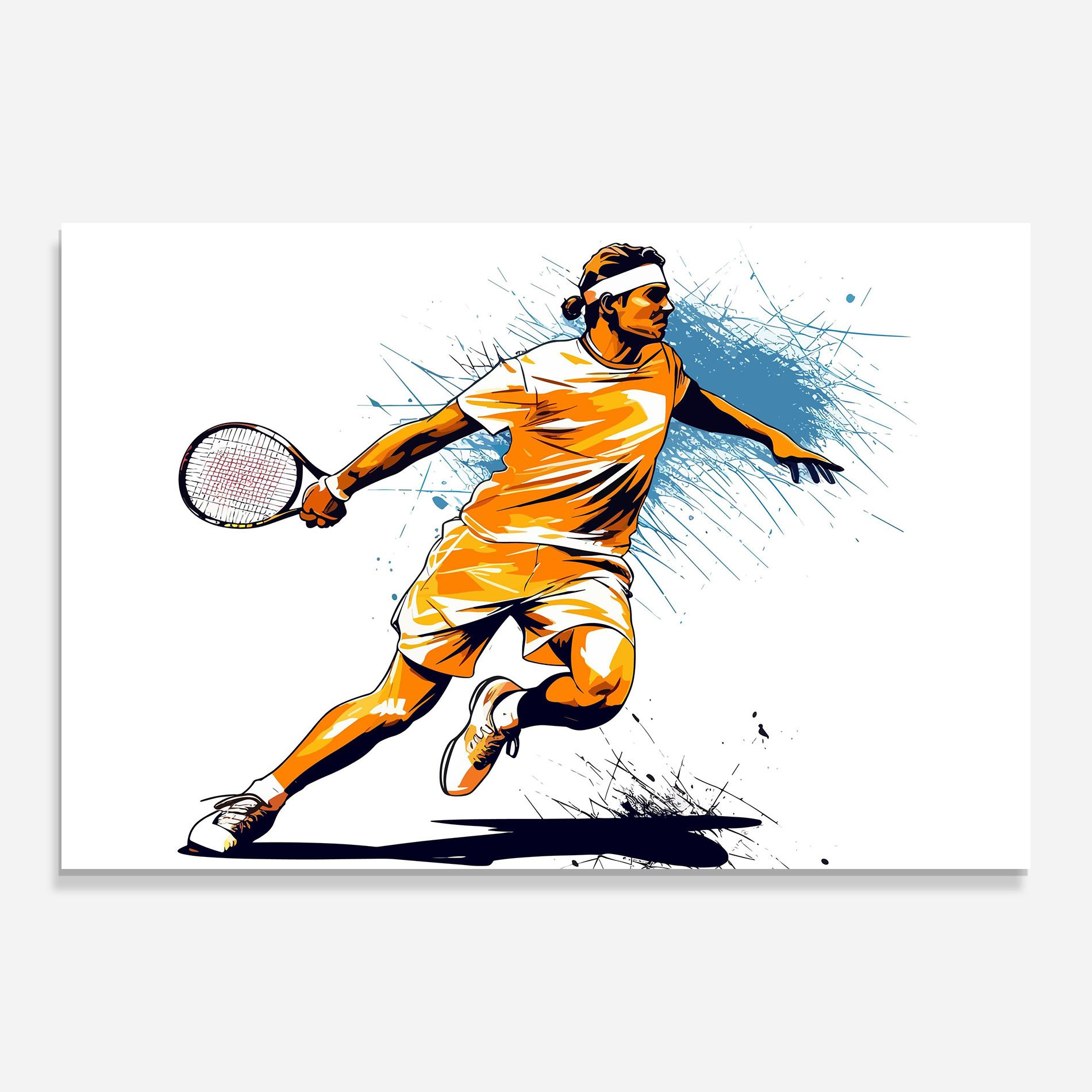 Orange Blue Tennis mockup 0