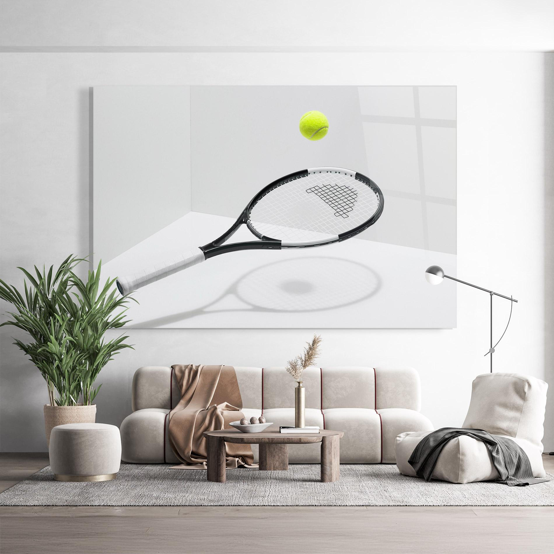 Glasbild Floating Tennis Racket mockup 9